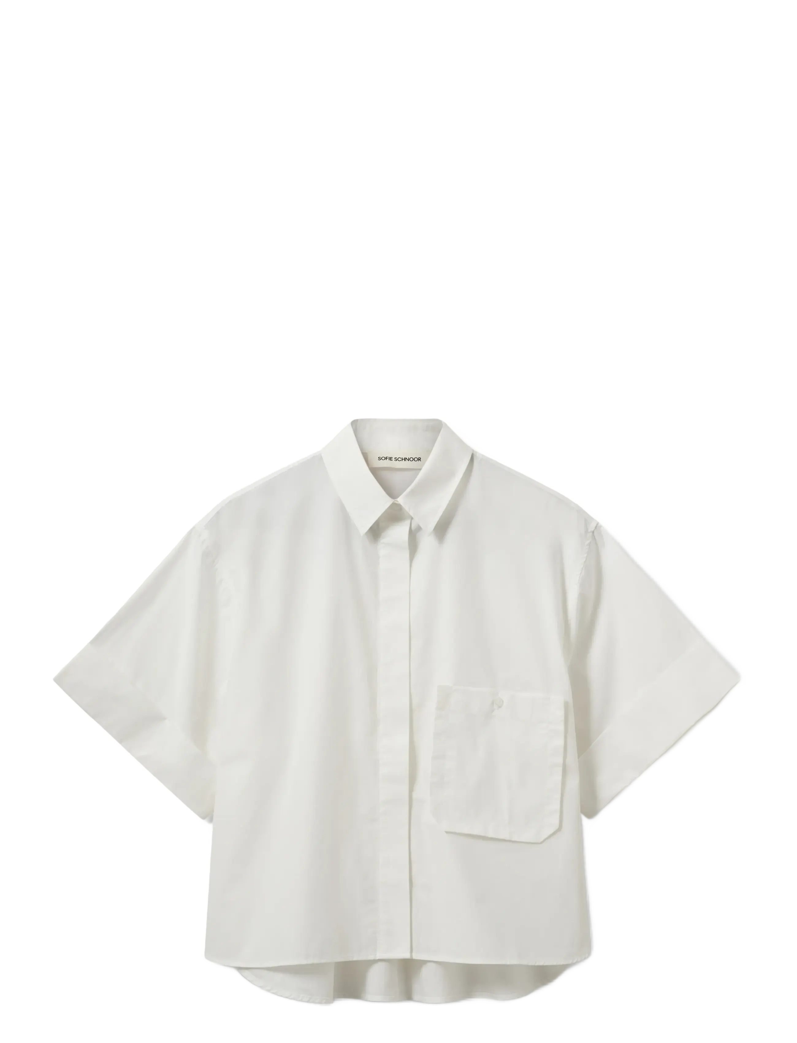 Sofie Schnoor LEANASW SHORT SLEEVE SHIRT - Nyheder - WHITE ALYSSUM / white