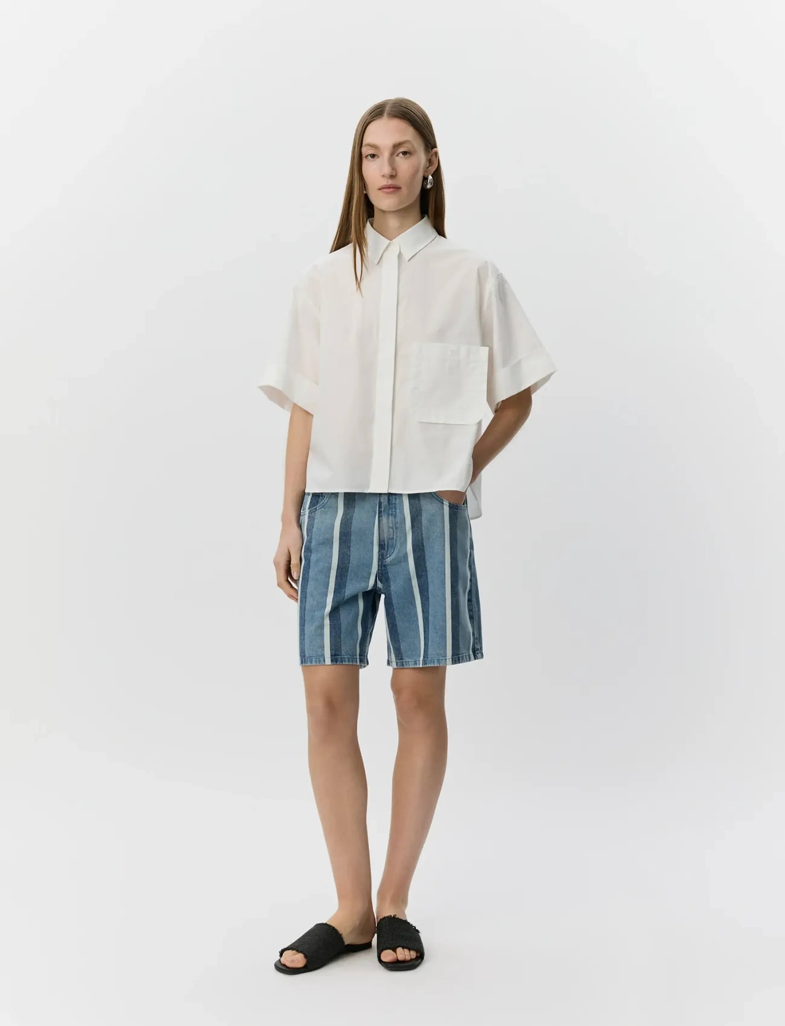 Sofie Schnoor LEANASW SHORT SLEEVE SHIRT - Shirts - WHITE ALYSSUM / white