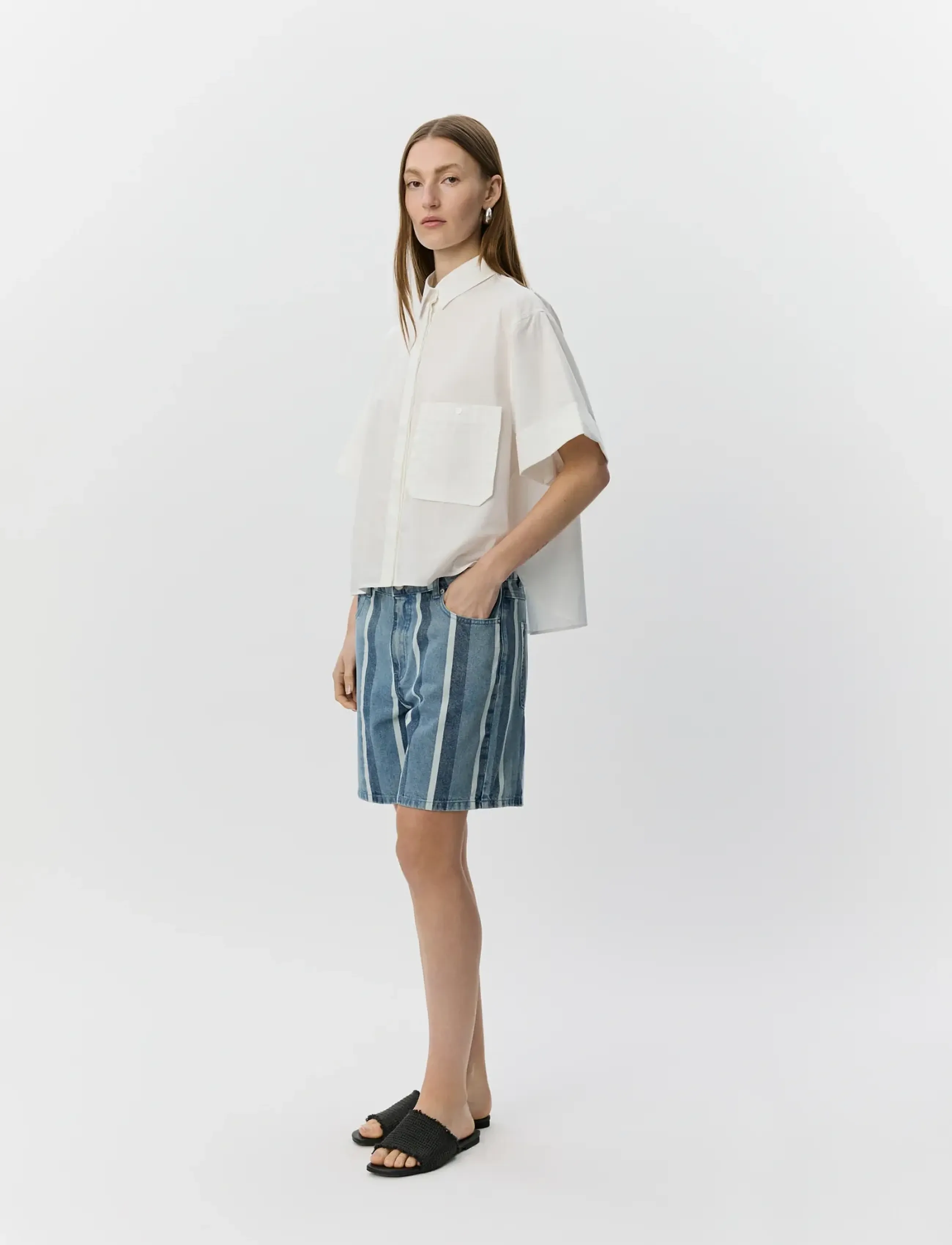 Sofie Schnoor - LEANASW SHORT SLEEVE SHIRT - kortærmede skjorter - white alyssum - 3