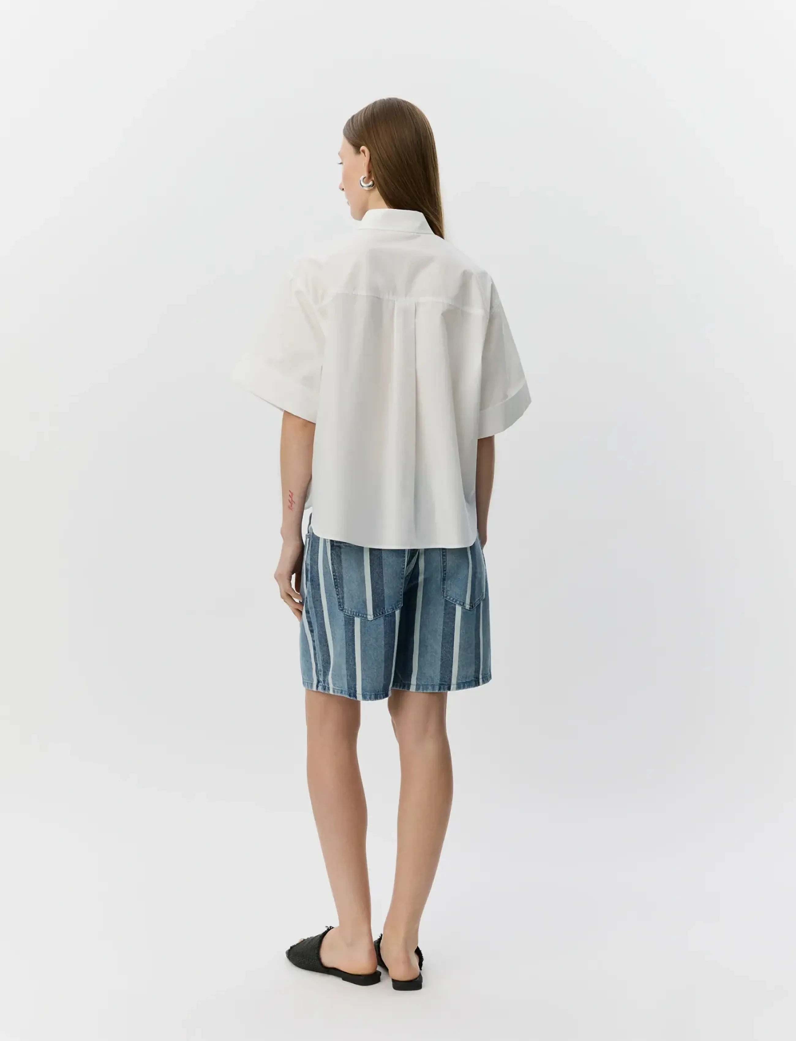 Sofie Schnoor - LEANASW SHORT SLEEVE SHIRT - kortærmede skjorter - white alyssum - 4