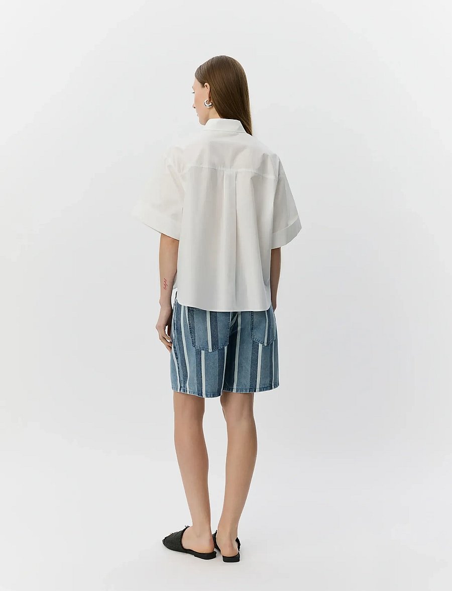 Sofie Schnoor - LEANASW SHORT SLEEVE SHIRT - kortærmede skjorter - white alyssum - 4