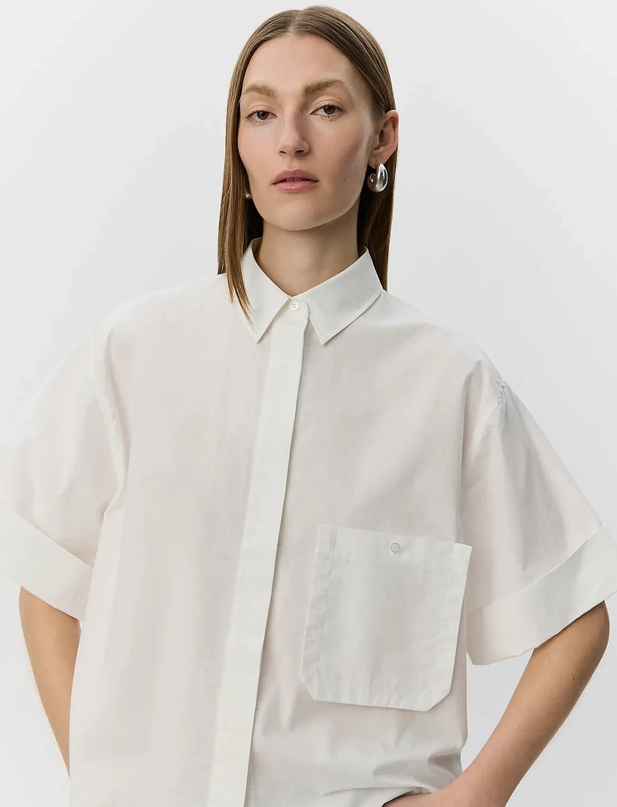 Sofie Schnoor - LEANASW SHORT SLEEVE SHIRT - kortærmede skjorter - white alyssum - 5