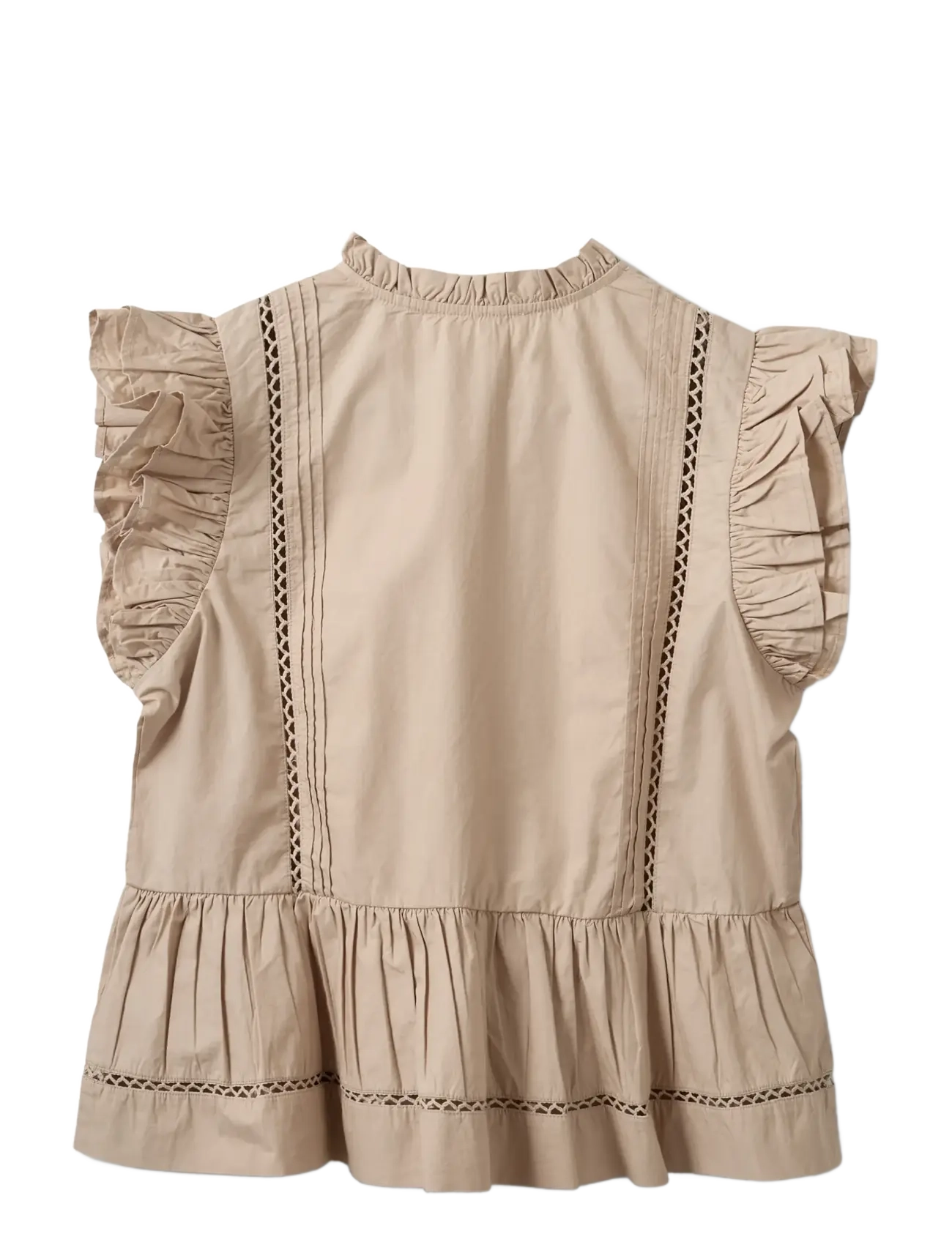 Sofie Schnoor - JULIENSW FRILL COTTON TOP - Ärmlösa blusar - feather gray - 2