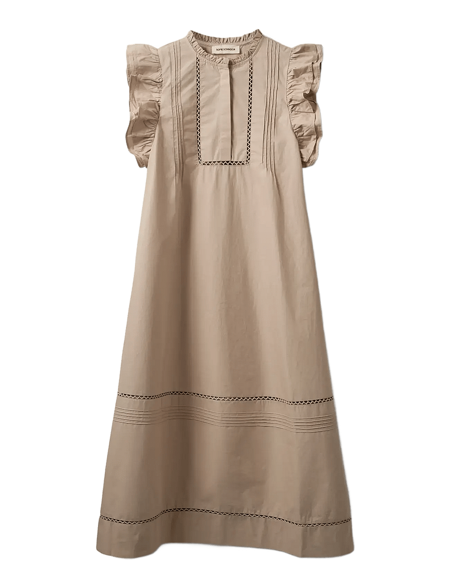 Sofie Schnoor - OTANIASW FRILL COTTON DRESS - summer dresses - feather gray - 1