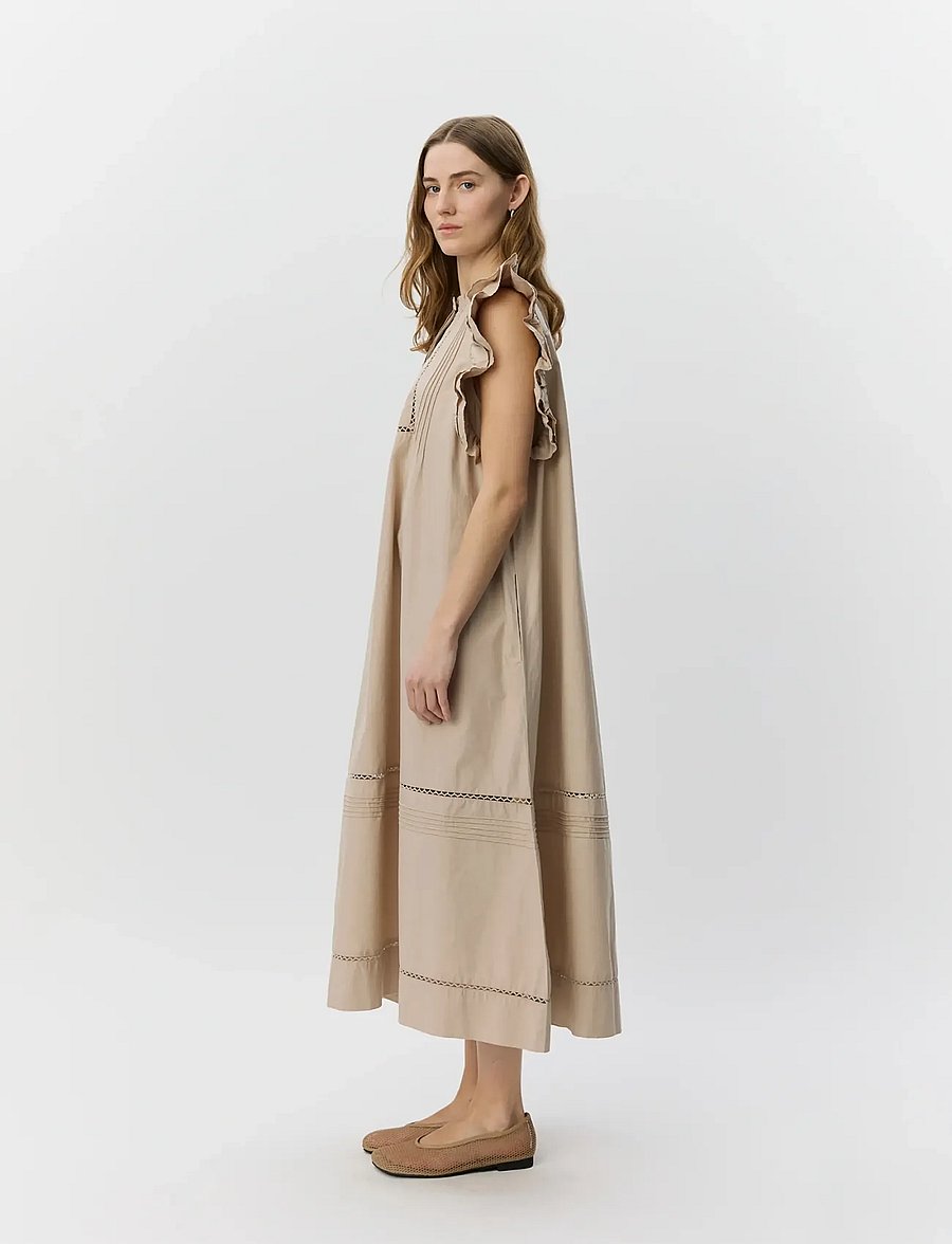 Sofie Schnoor - OTANIASW FRILL COTTON DRESS - sommarklänningar - feather gray - 3