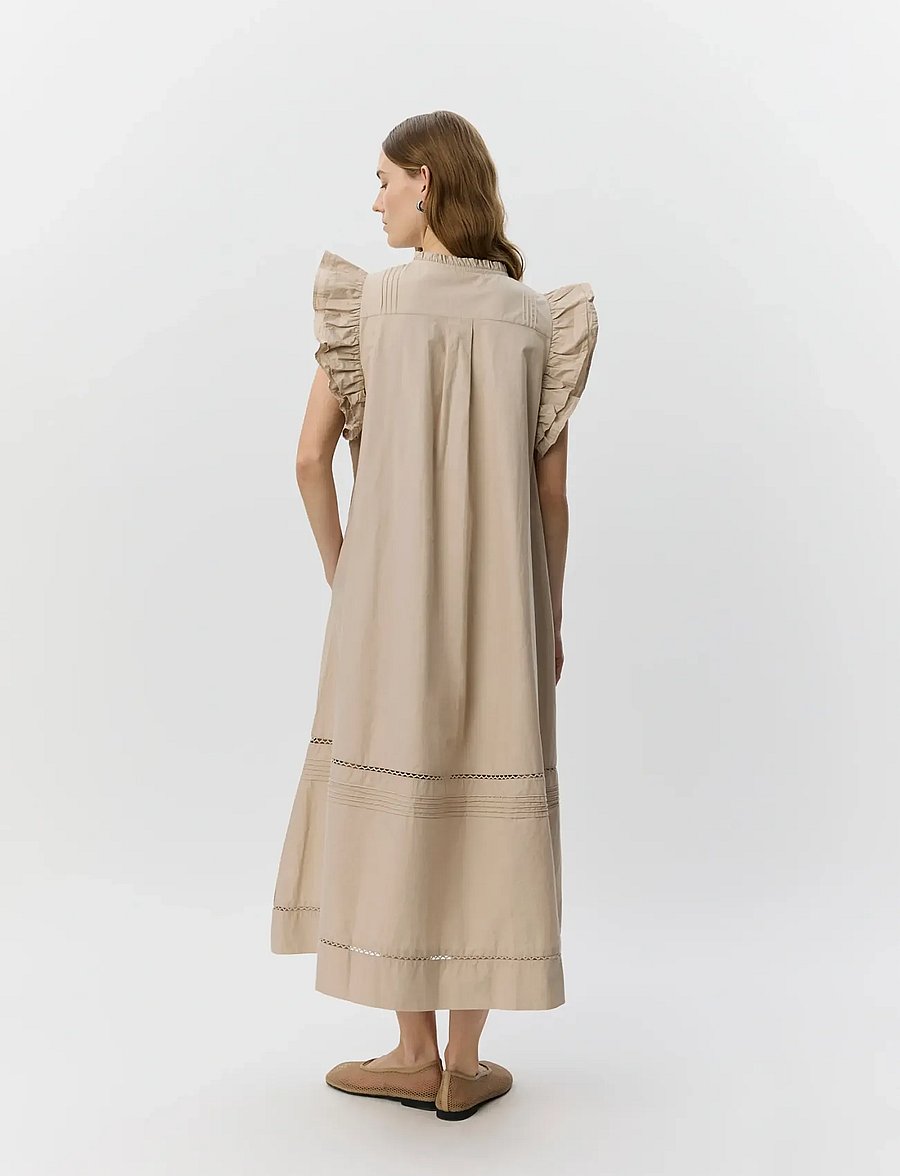 Sofie Schnoor - OTANIASW FRILL COTTON DRESS - sommerkleider - feather gray - 4