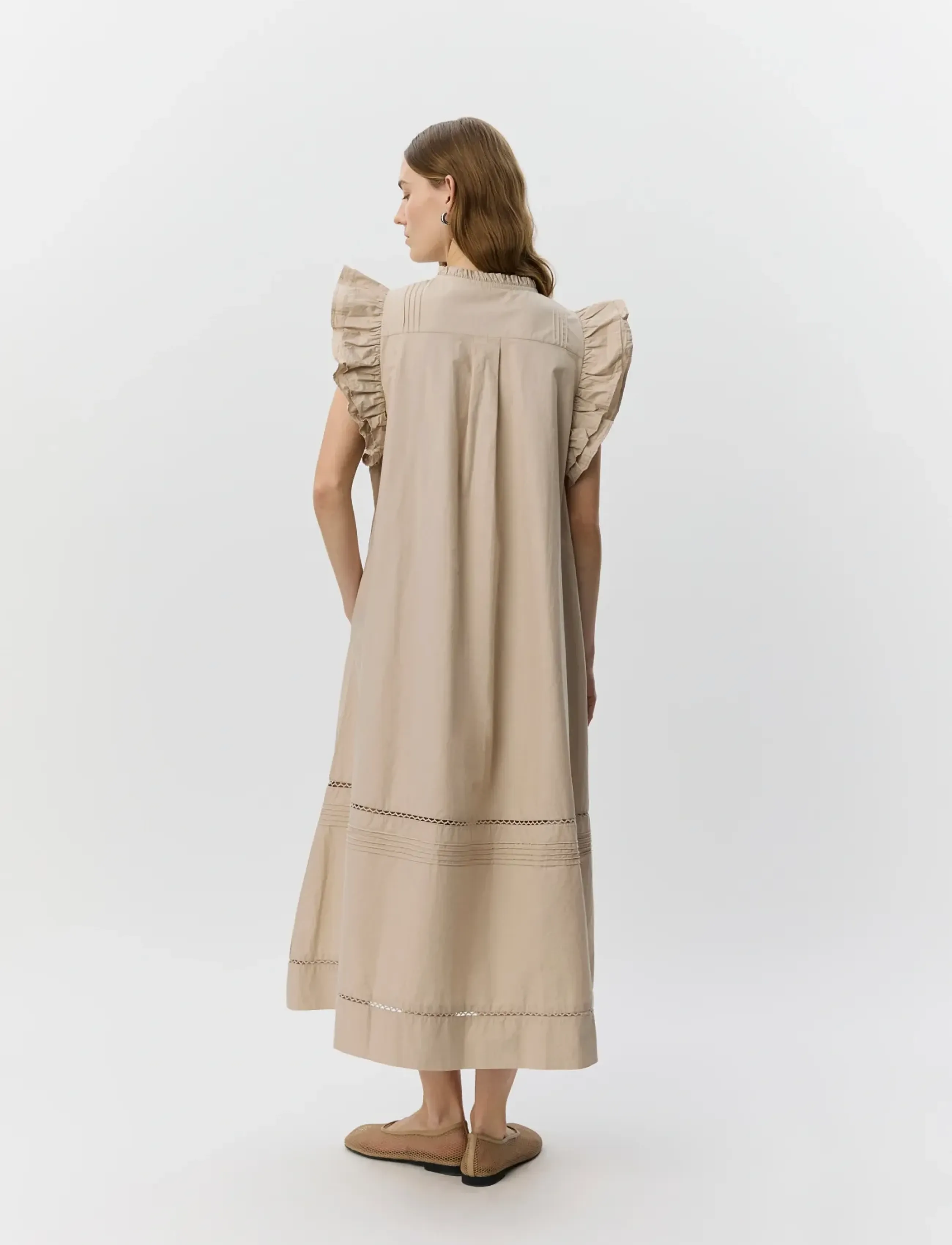 Sofie Schnoor - OTANIASW FRILL COTTON DRESS - robes d'été - feather gray - 4