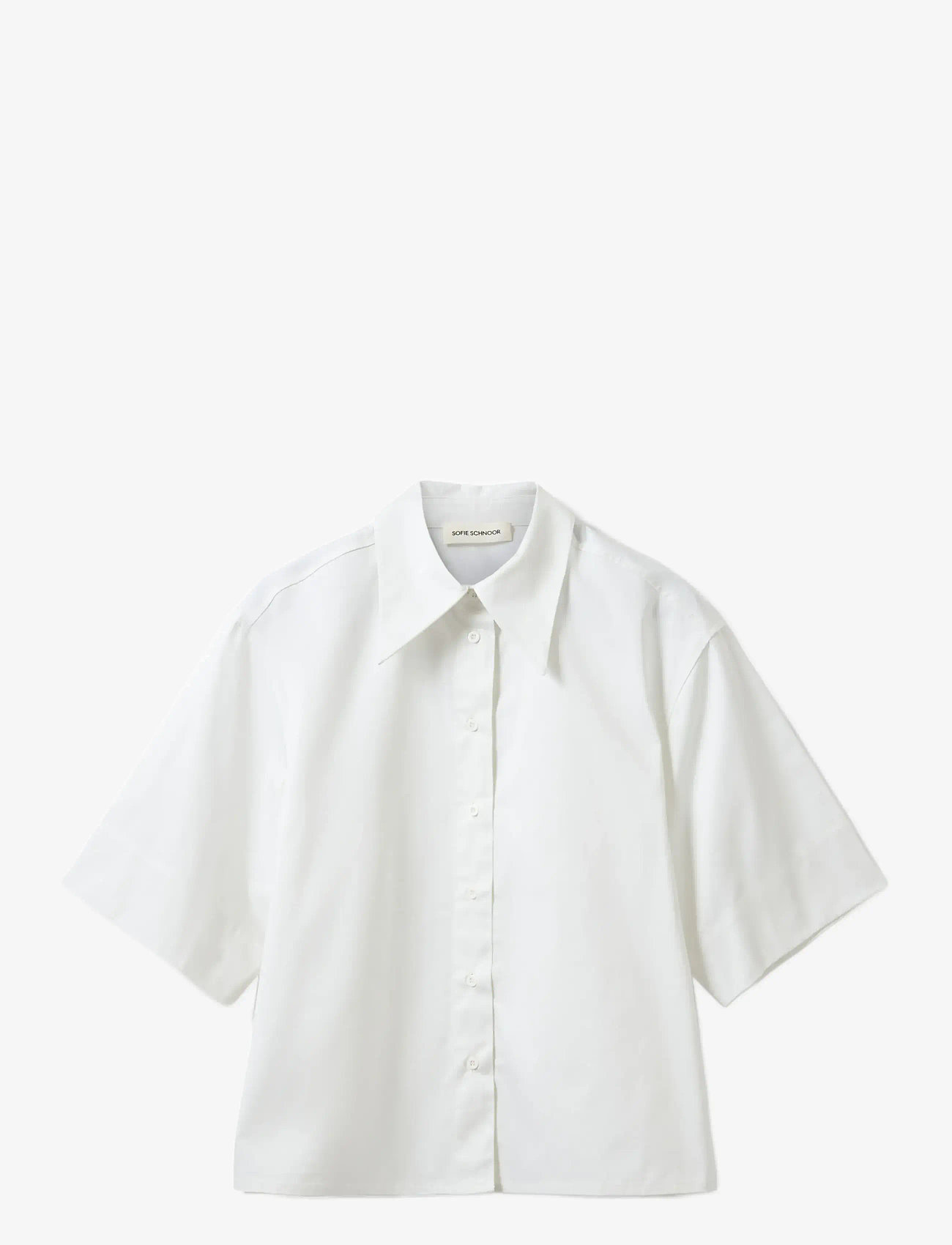 Sofie Schnoor - HARVEYSW OVERSIZE SHORT SLEEVE SHIR - kortærmede skjorter - off white - 1