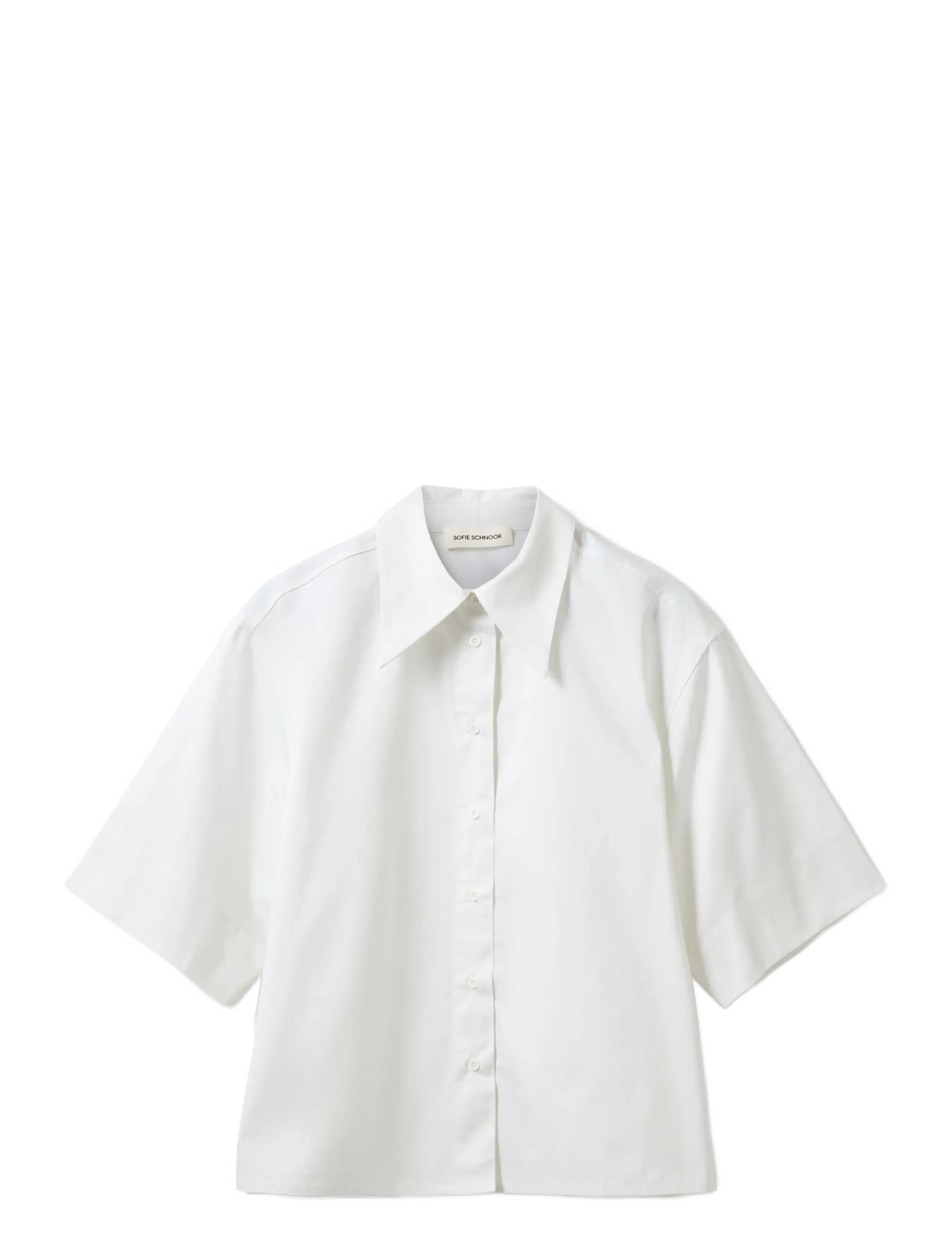 Sofie Schnoor HARVEYSW OVERSIZE SHORT SLEEVE SHIR - Nyheder - OFF WHITE / white