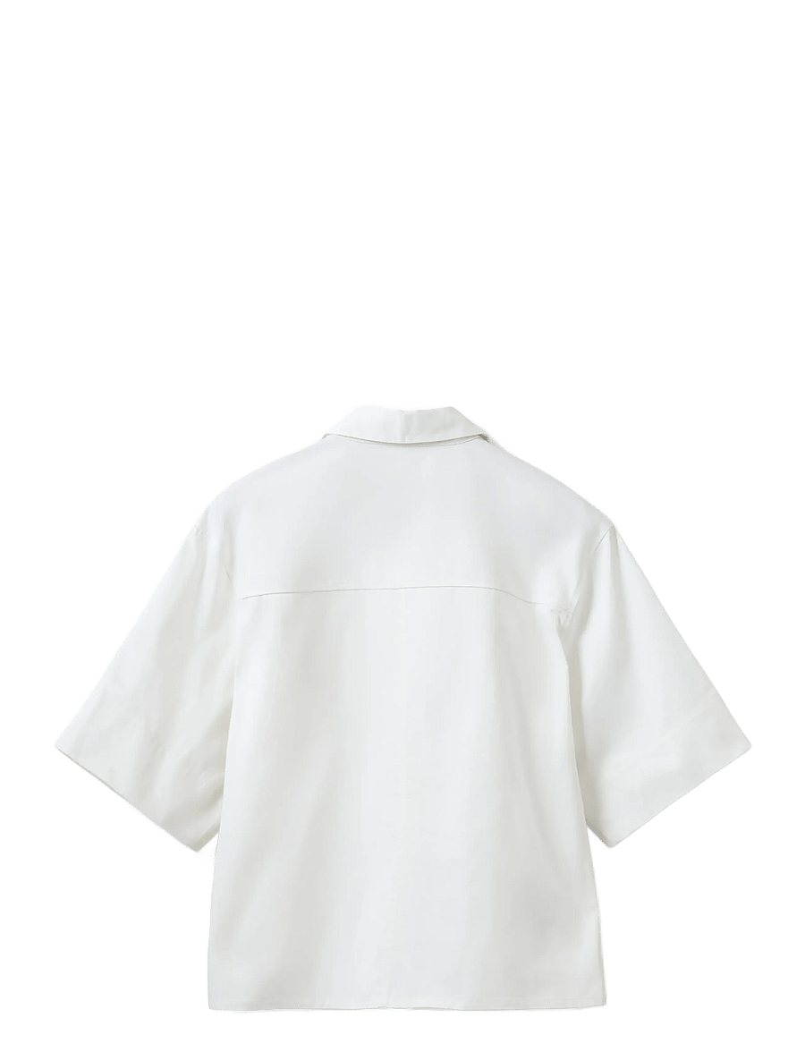 Sofie Schnoor - HARVEYSW OVERSIZE SHORT SLEEVE SHIR - short-sleeved shirts - off white - 2