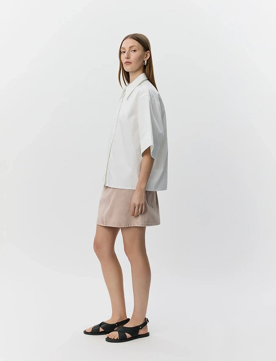 Sofie Schnoor - HARVEYSW OVERSIZE SHORT SLEEVE SHIR - short-sleeved shirts - off white - 3