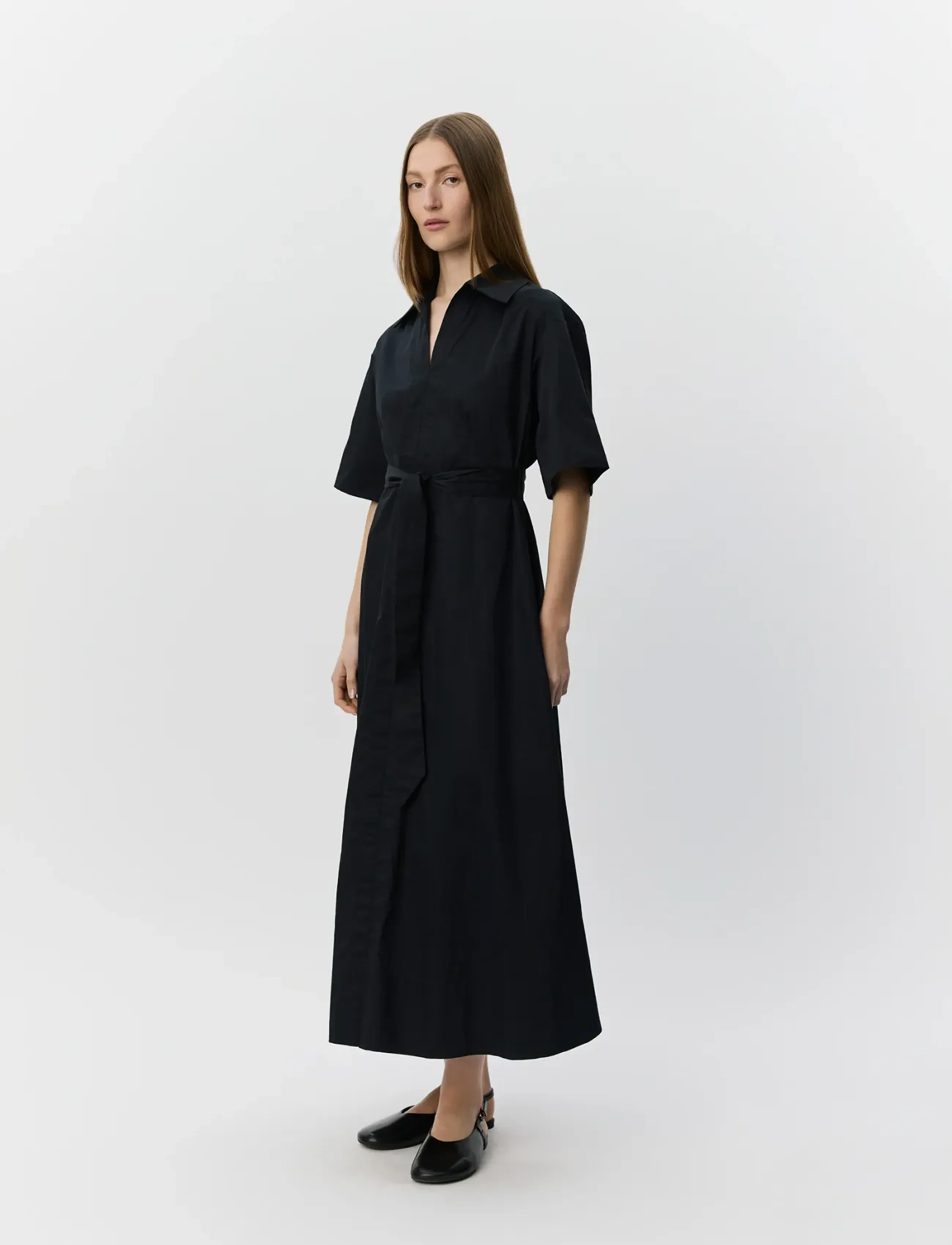 Sofie Schnoor - MINASW LONG DRESS - sukienki koszulowe - black - 3