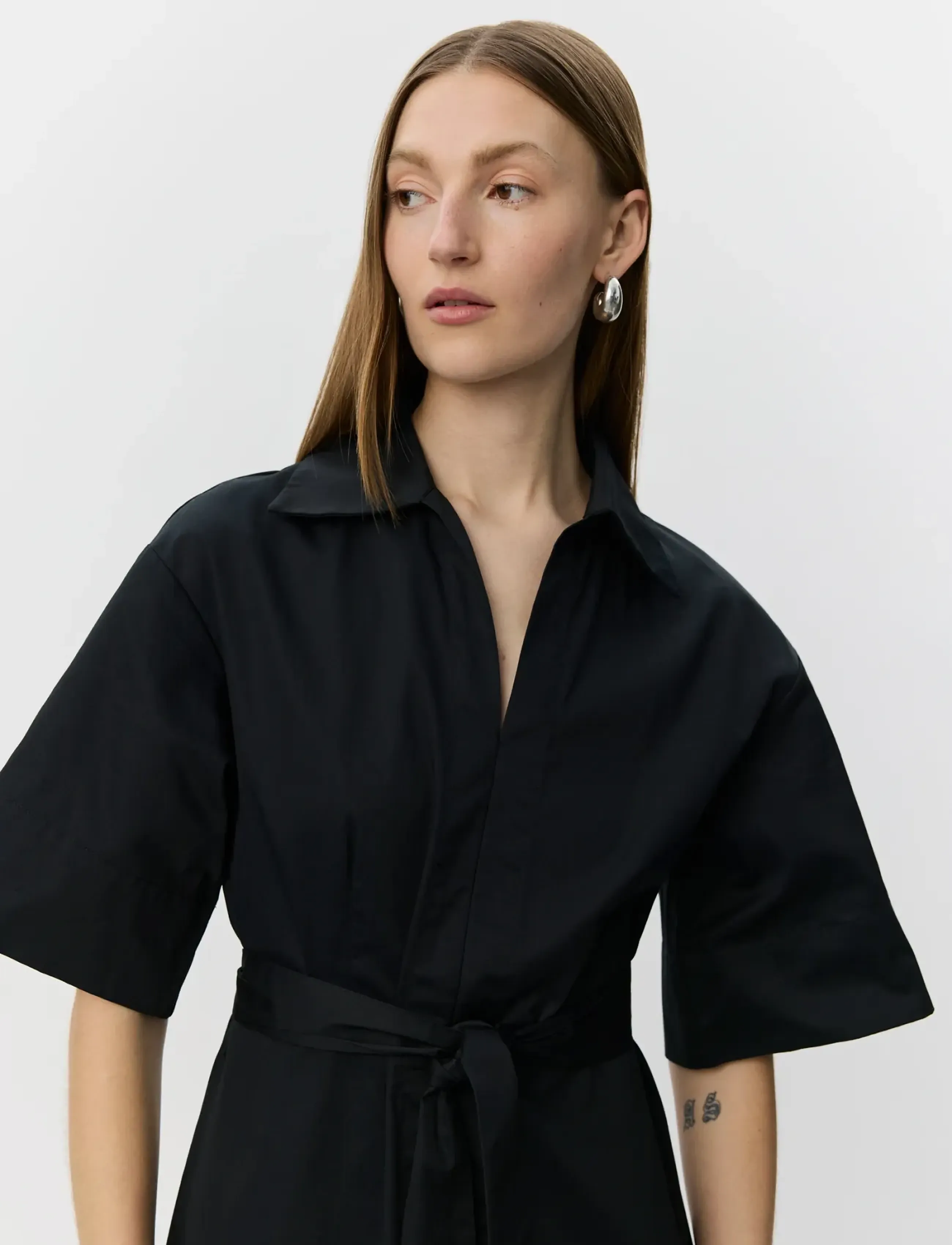 Sofie Schnoor - MINASW LONG DRESS - sukienki koszulowe - black - 5