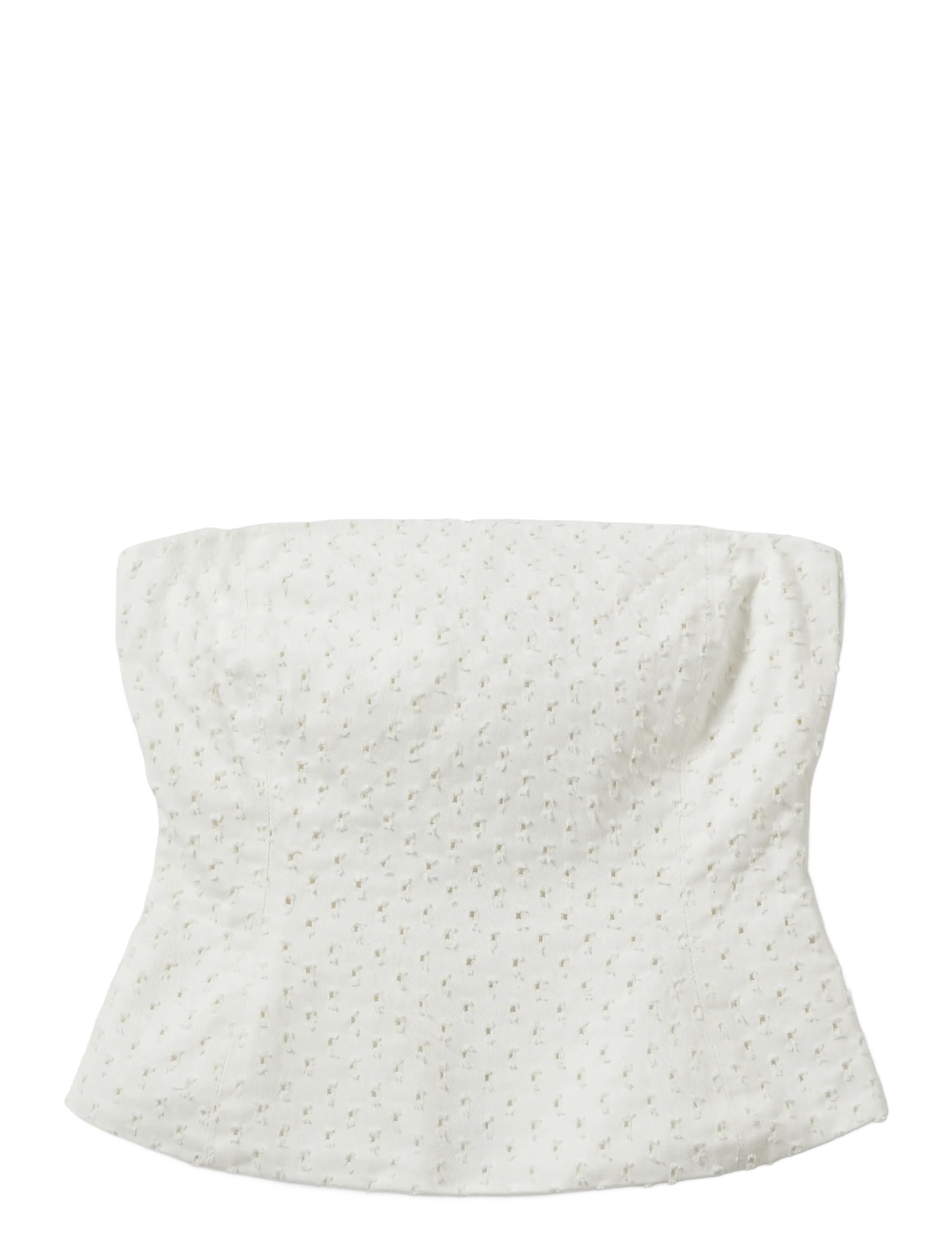 SOFIE SCHNOOR Avasw Corset Denim Oberteil Weiß - 40 - Damen