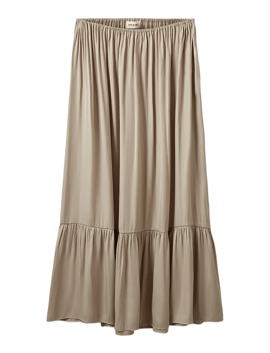 Sofie Schnoor - MILIASW MAXI SKIRT - maxi nederdele - feather gray - 1