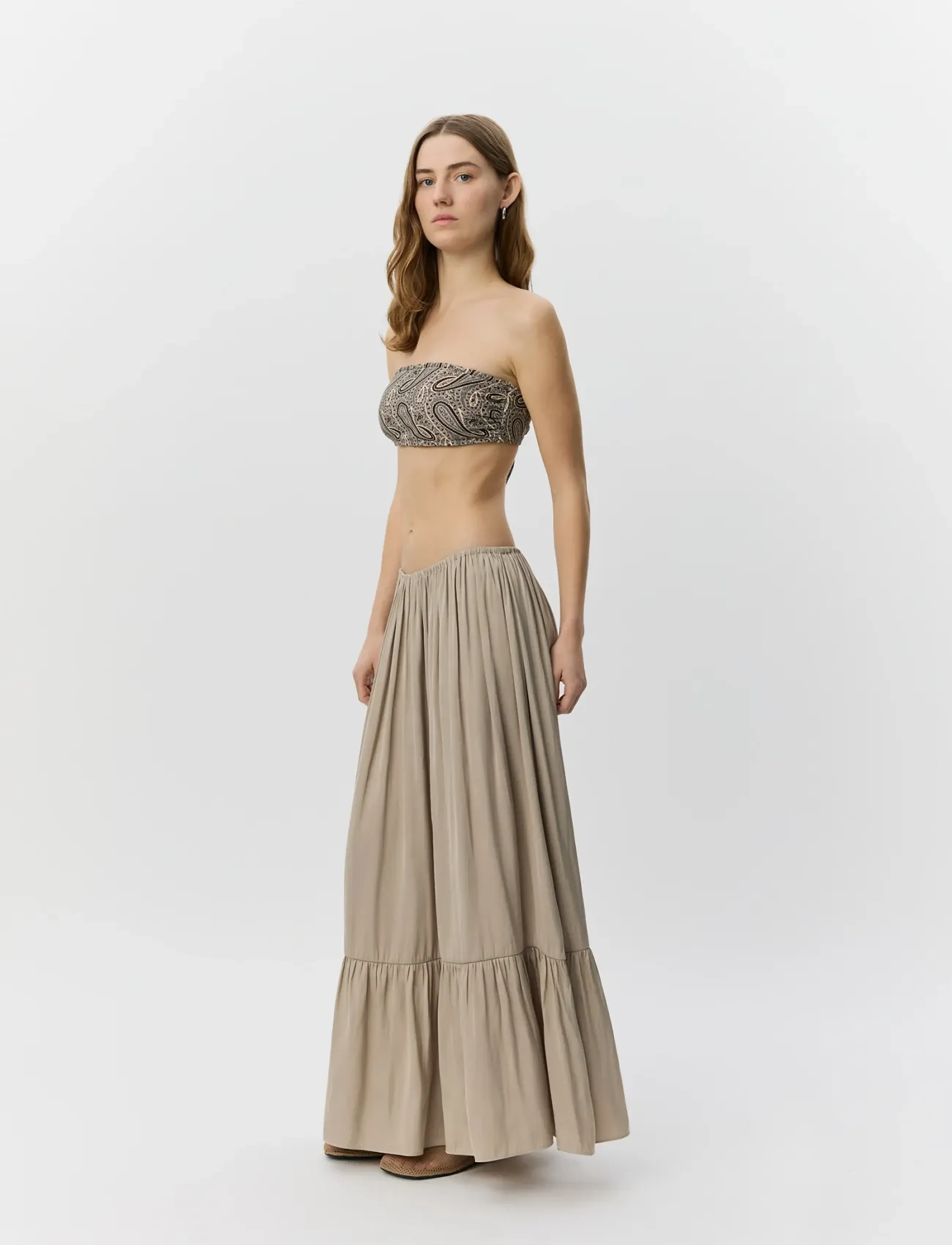 Sofie Schnoor - MILIASW MAXI SKIRT - maxikjolar - feather gray - 3