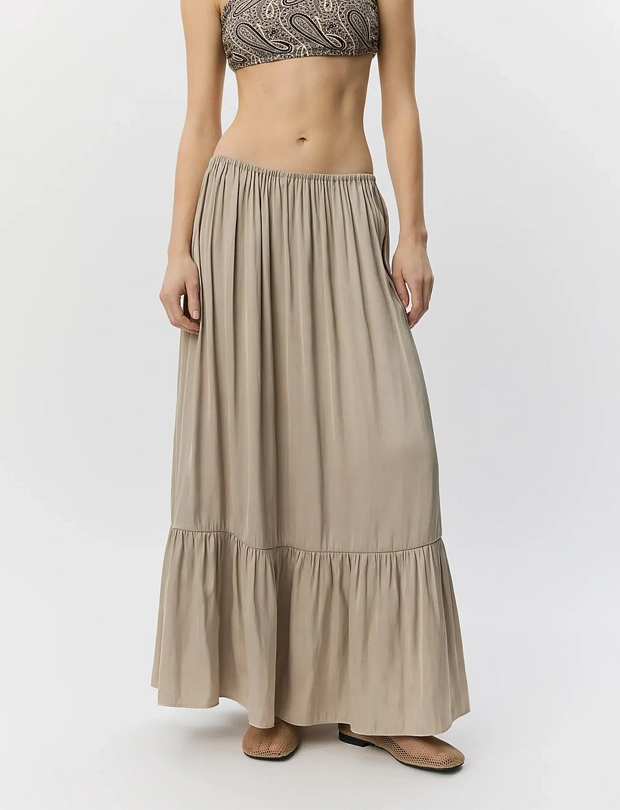 Sofie Schnoor - MILIASW MAXI SKIRT - maxi nederdele - feather gray - 5