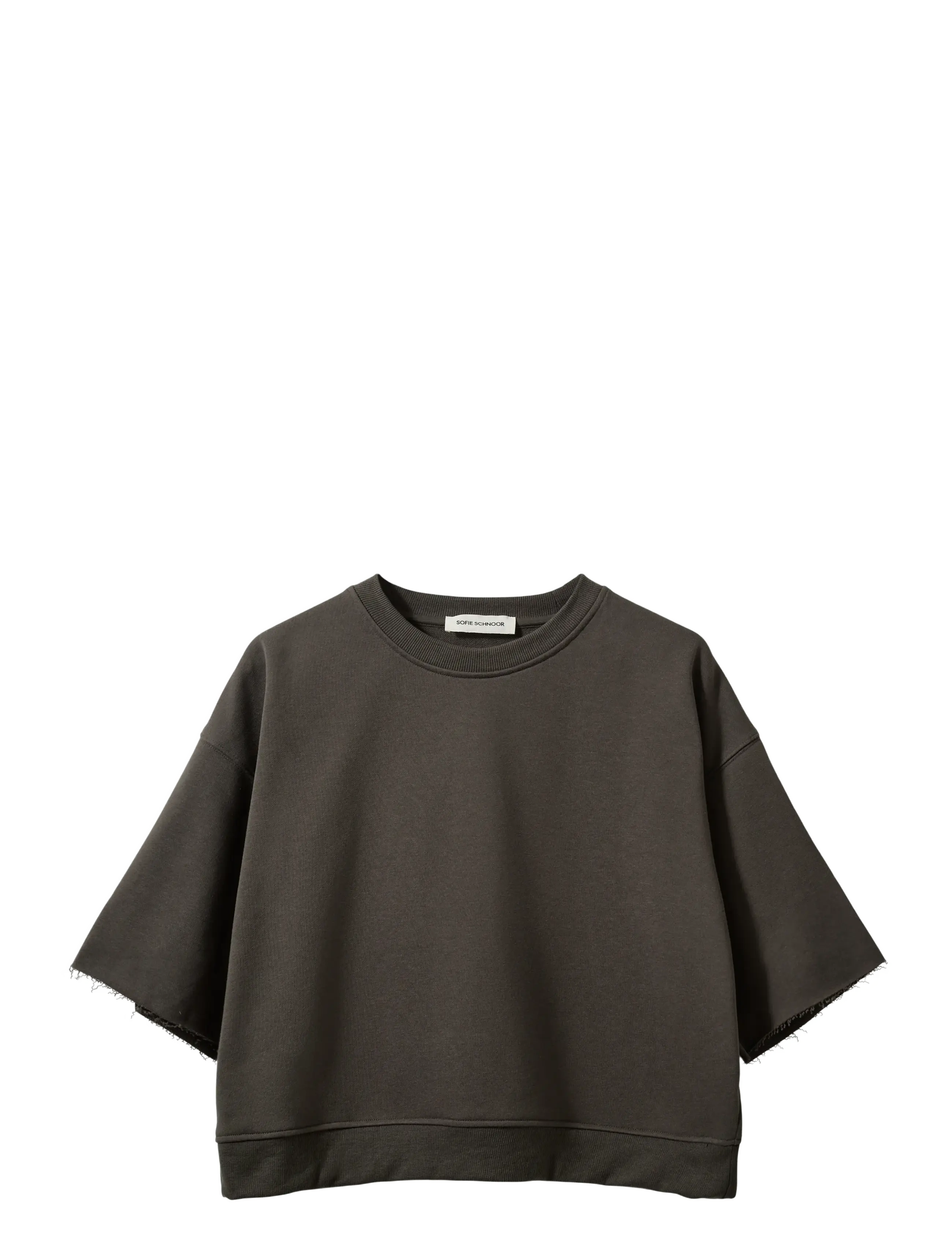 Sofie Schnoor ELOISESW SHORT SLEEVE SWEATSHIRT - Sweatshirts - WARM STONE / grey