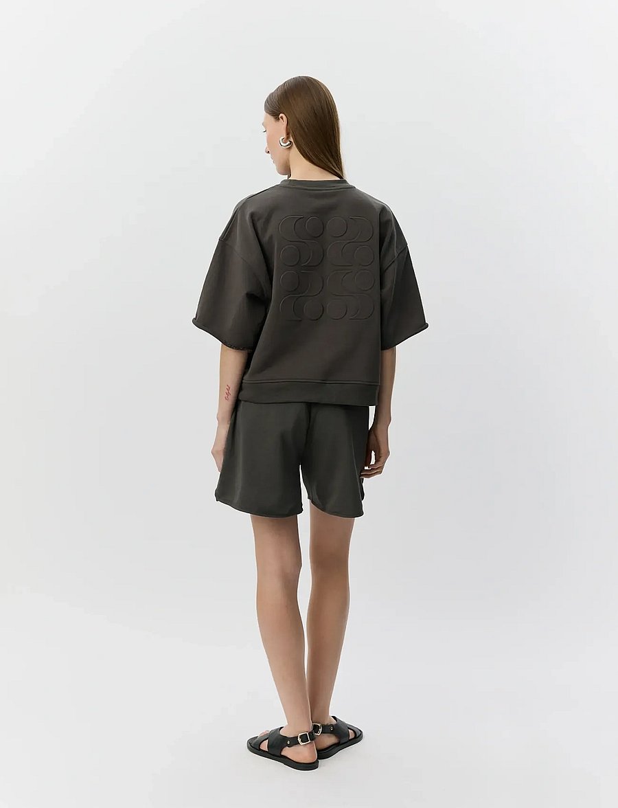 Sofie Schnoor - ELOISESW SHORT SLEEVE SWEATSHIRT - sweatshirts - warm stone - 4
