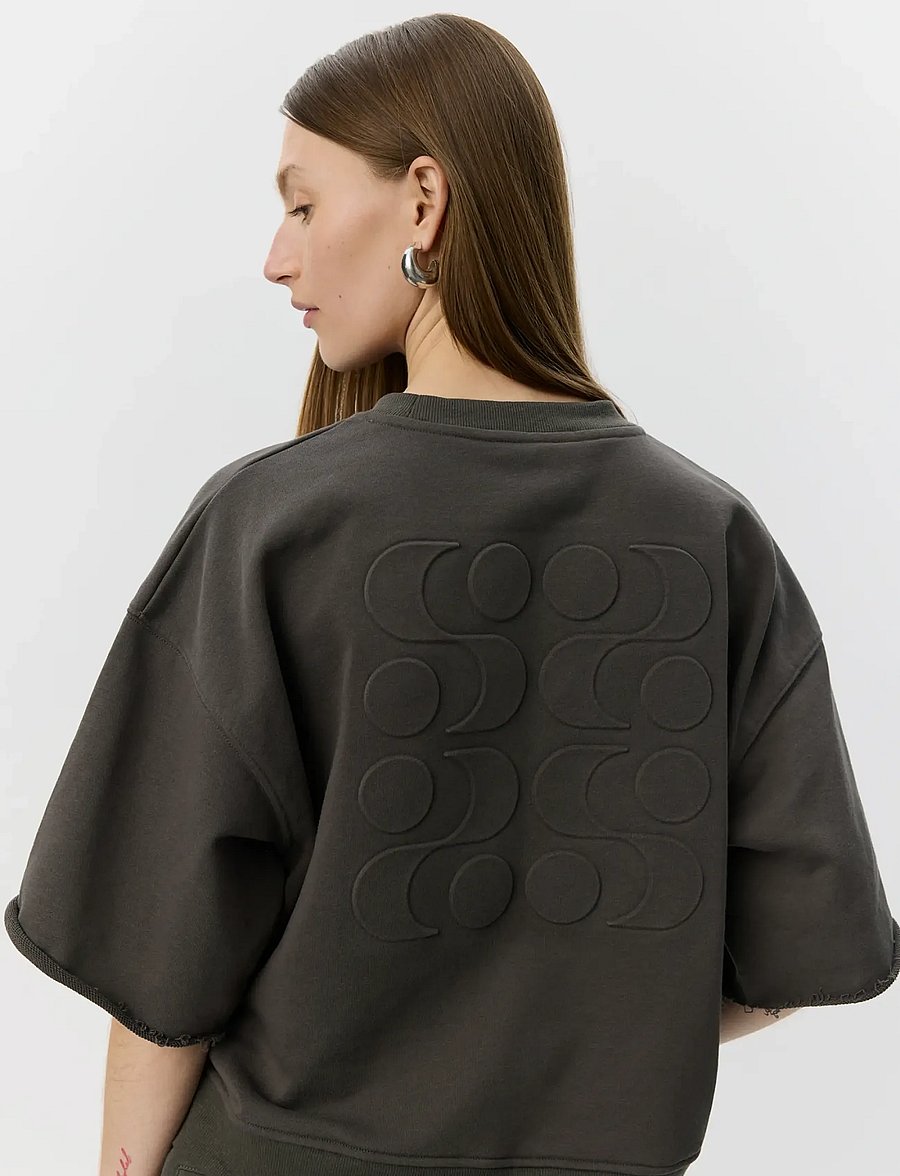 Sofie Schnoor - ELOISESW SHORT SLEEVE SWEATSHIRT - sweatshirts - warm stone - 5