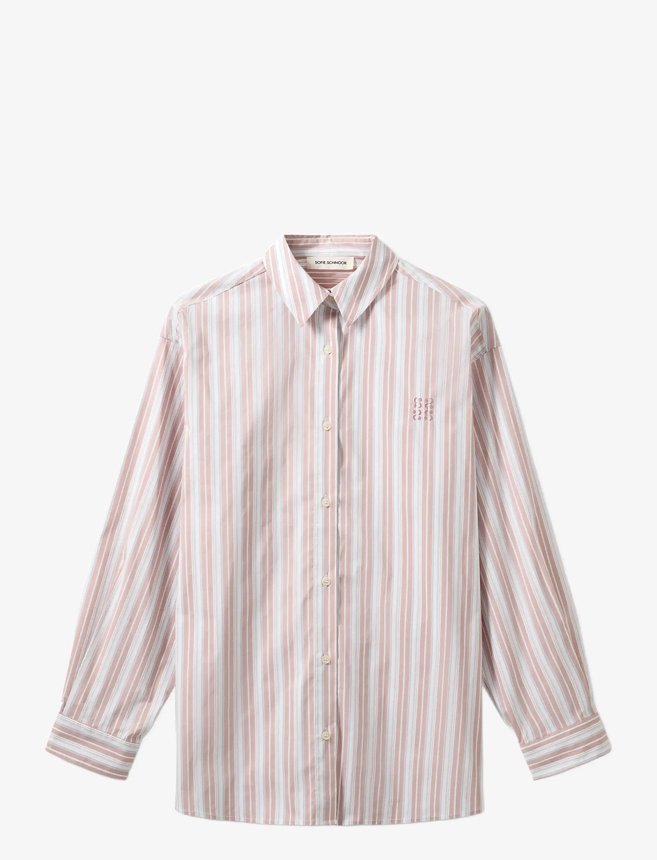Sofie Schnoor - MERCYSW OVERSIZED SHIRT - langärmlige hemden - light rose striped - 1