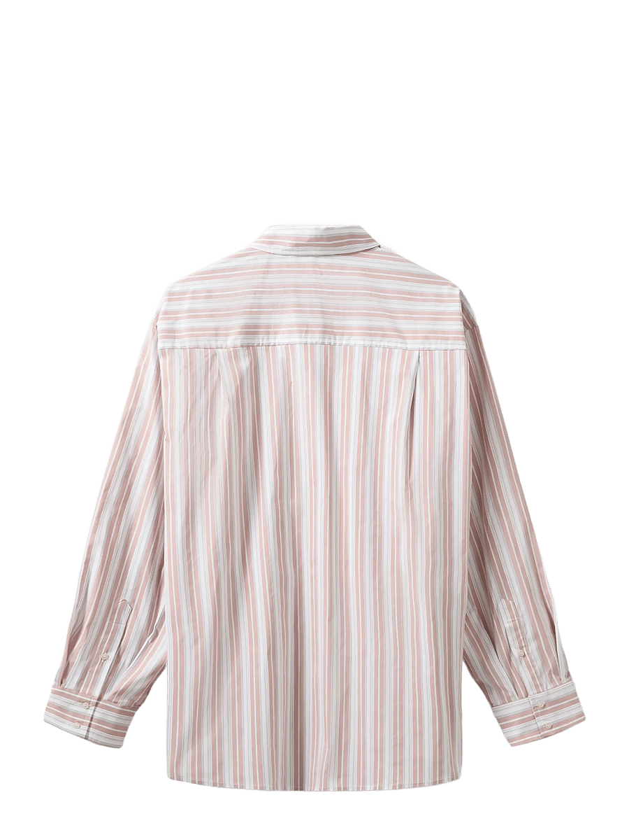 Sofie Schnoor - MERCYSW OVERSIZED SHIRT - long-sleeved shirts - light rose striped - 2