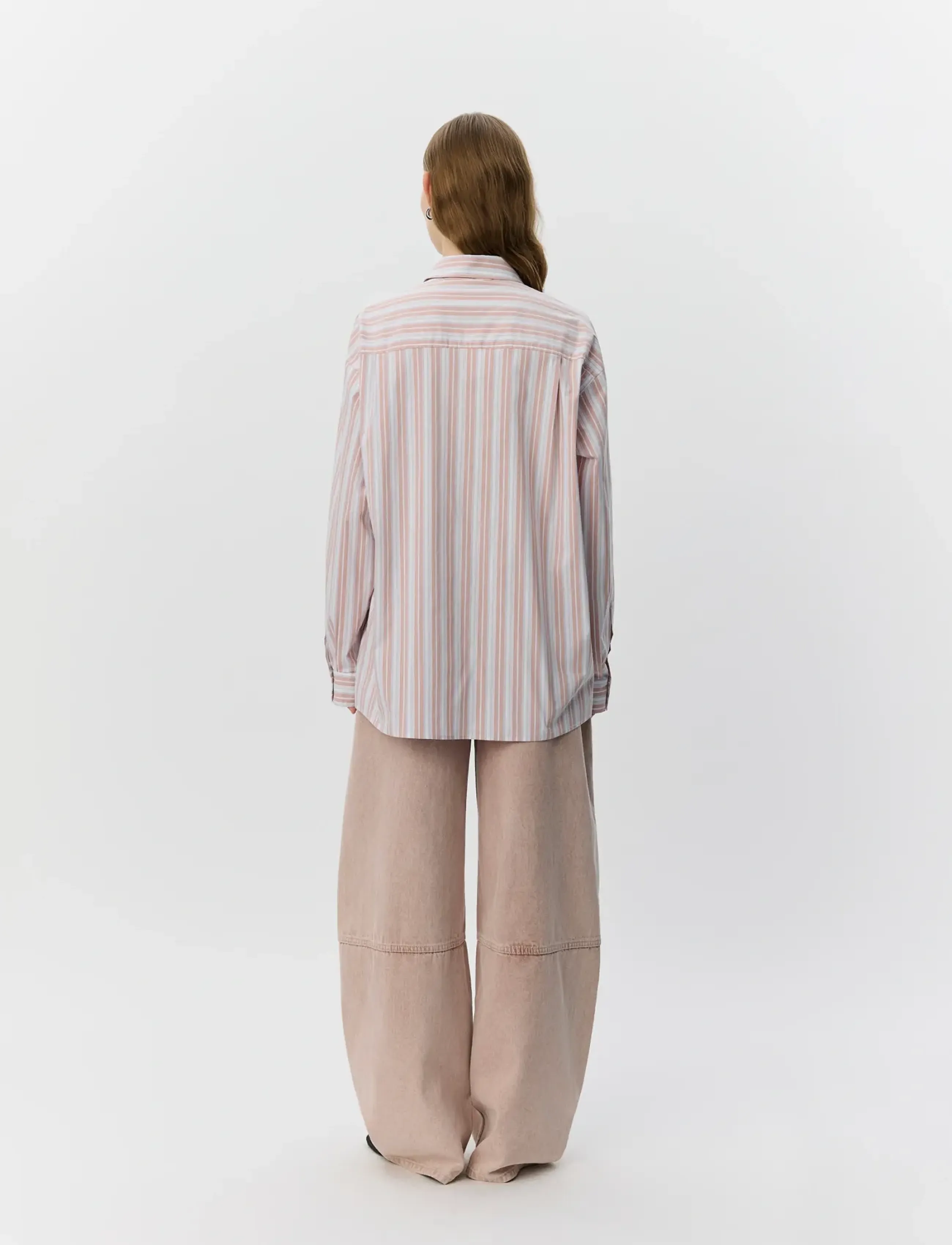 Sofie Schnoor - MERCYSW OVERSIZED SHIRT - long-sleeved shirts - light rose striped - 4