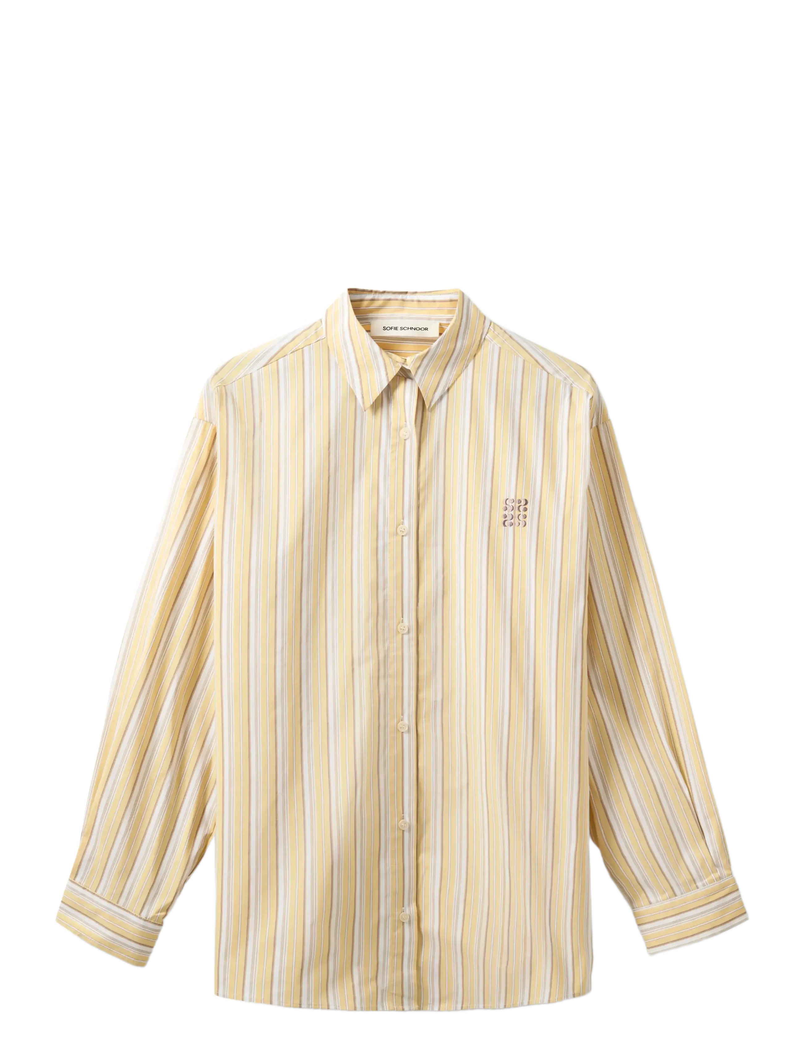 Sofie Schnoor MERCYSW OVERSIZED SHIRT - Transitional Layering - LIGHT YELLOW / yellow