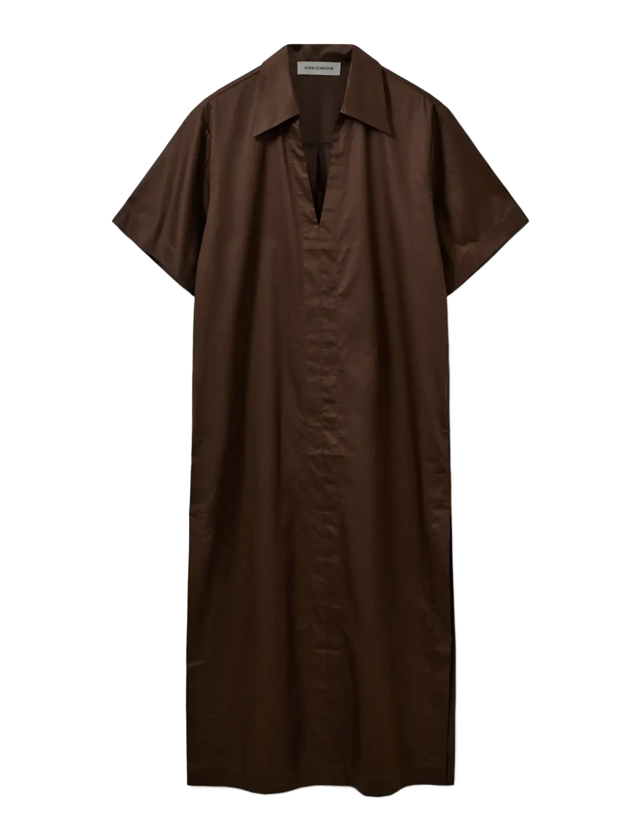 SOFIE SCHNOOR Asanasw Oversize Shirt Kleid Braun - 36 - Damen