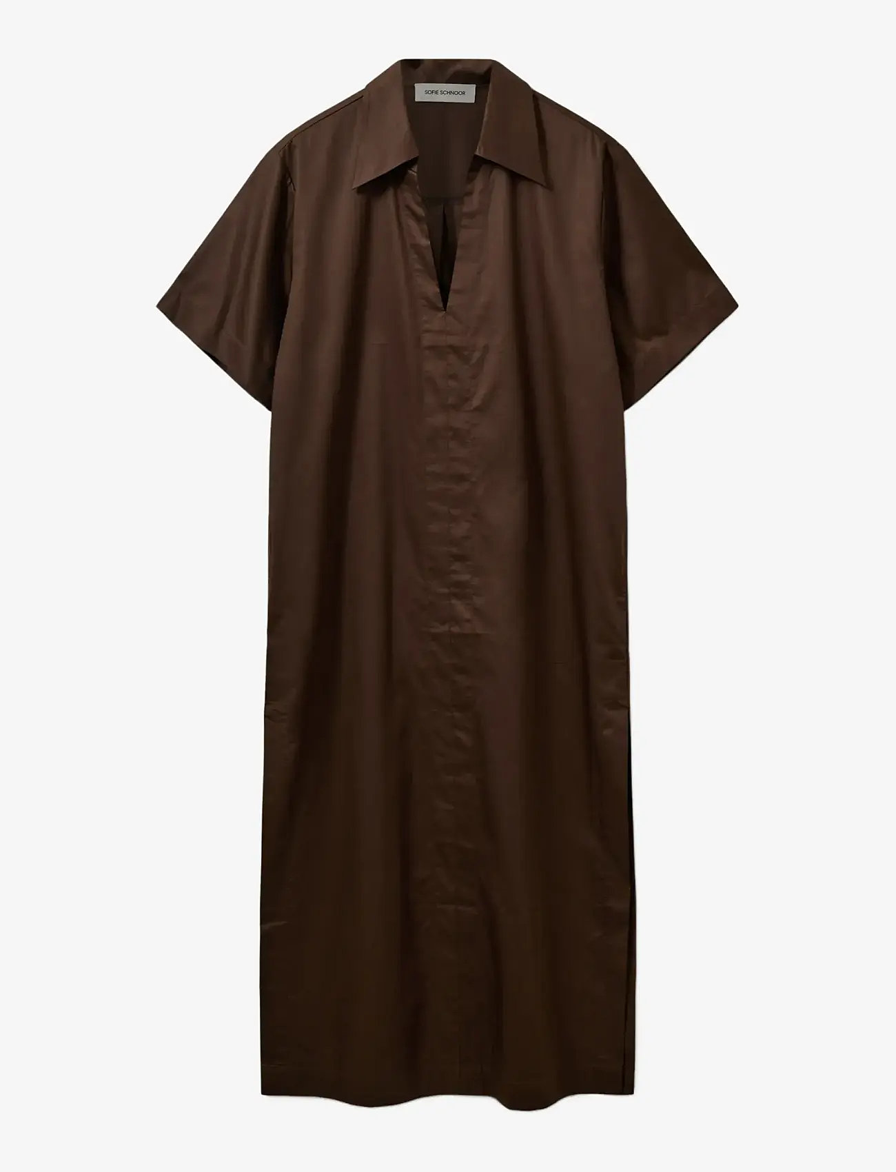 Sofie Schnoor - ASANASW OVERSIZE SHIRT DRESS - skjortekjoler - intense brown - 1