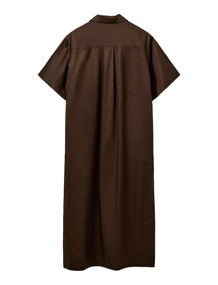 Sofie Schnoor - ASANASW OVERSIZE SHIRT DRESS - shirt dresses - intense brown - 2