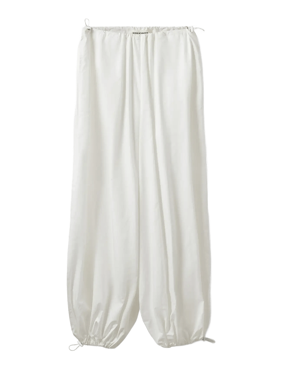 Sofie Schnoor - IMIRASW BALLOON SHAPE TROUSERS - hosen mit geradem bein - white - 1