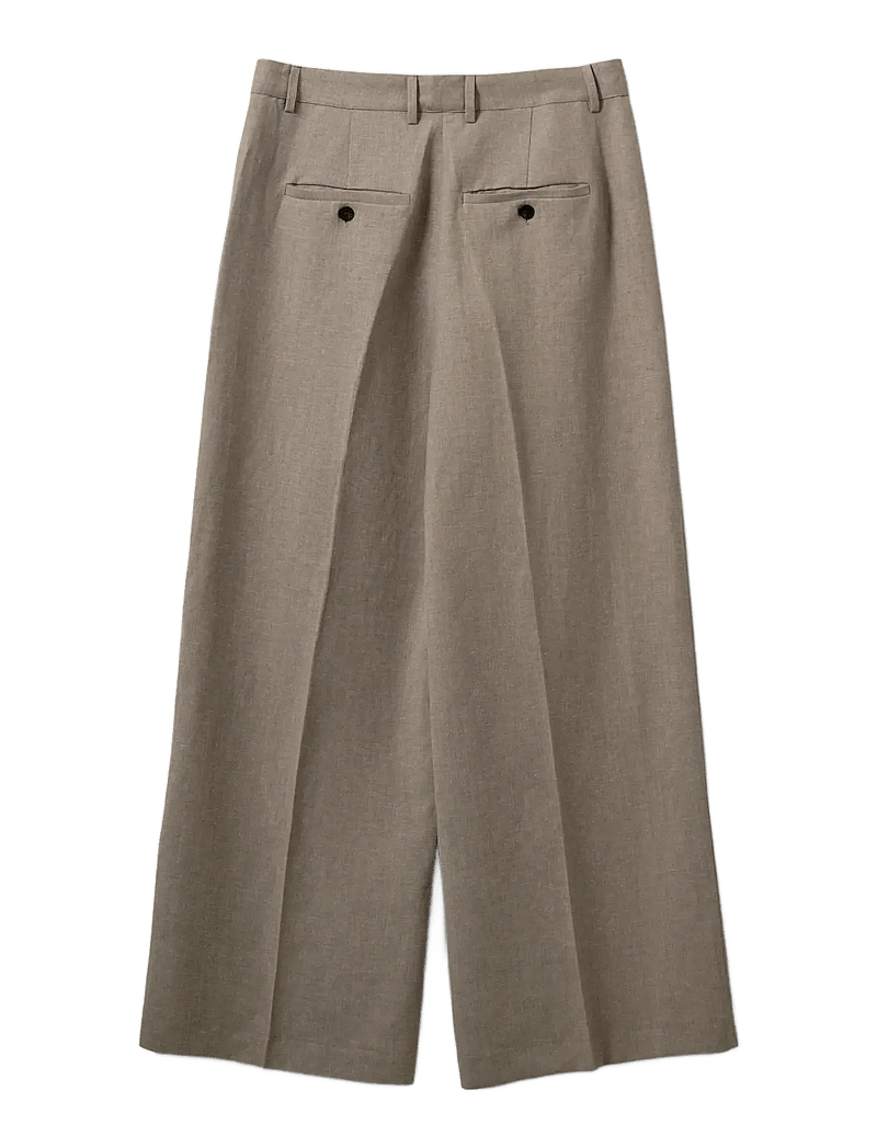 Sofie Schnoor - IZRASW LINEN MIX TROUSERS - hørbukser - dark sand - 2