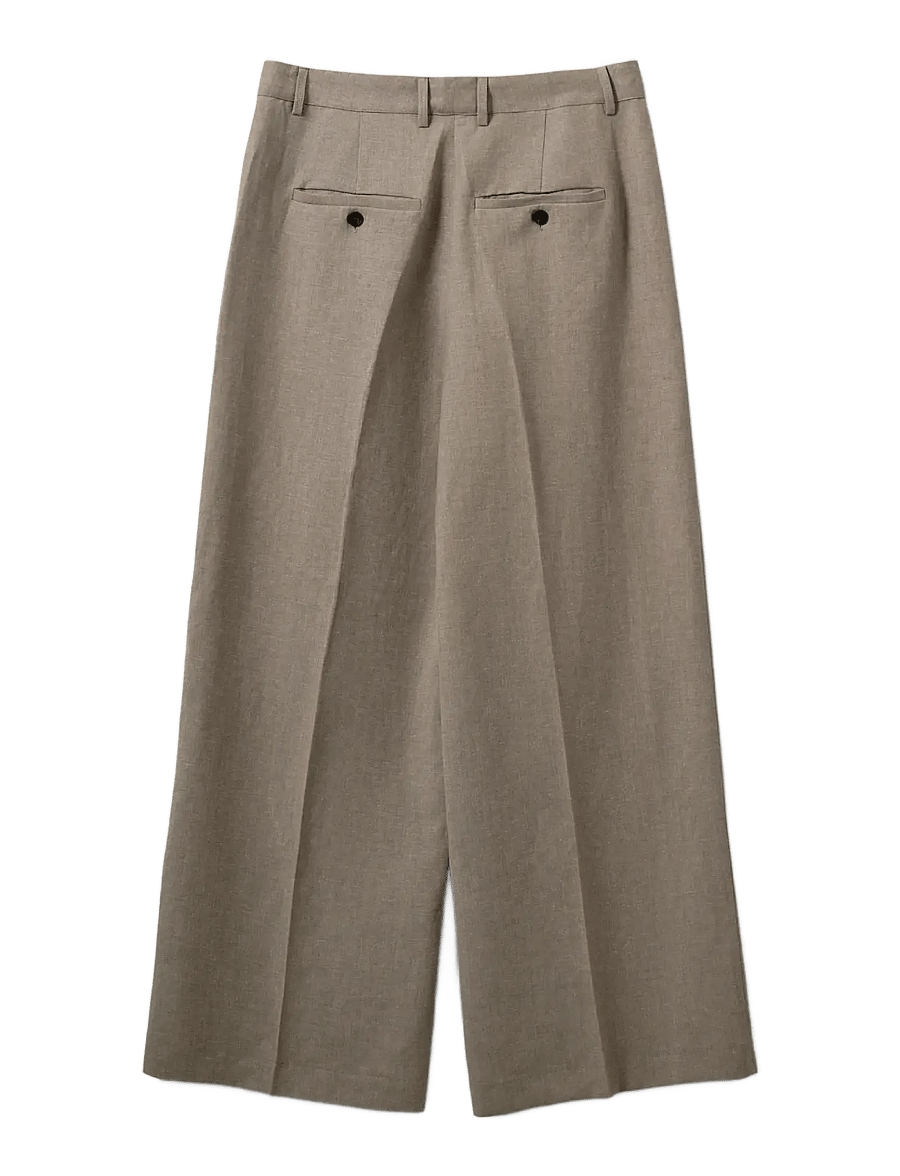 Sofie Schnoor - IZRASW LINEN MIX TROUSERS - hørbukser - dark sand - 2