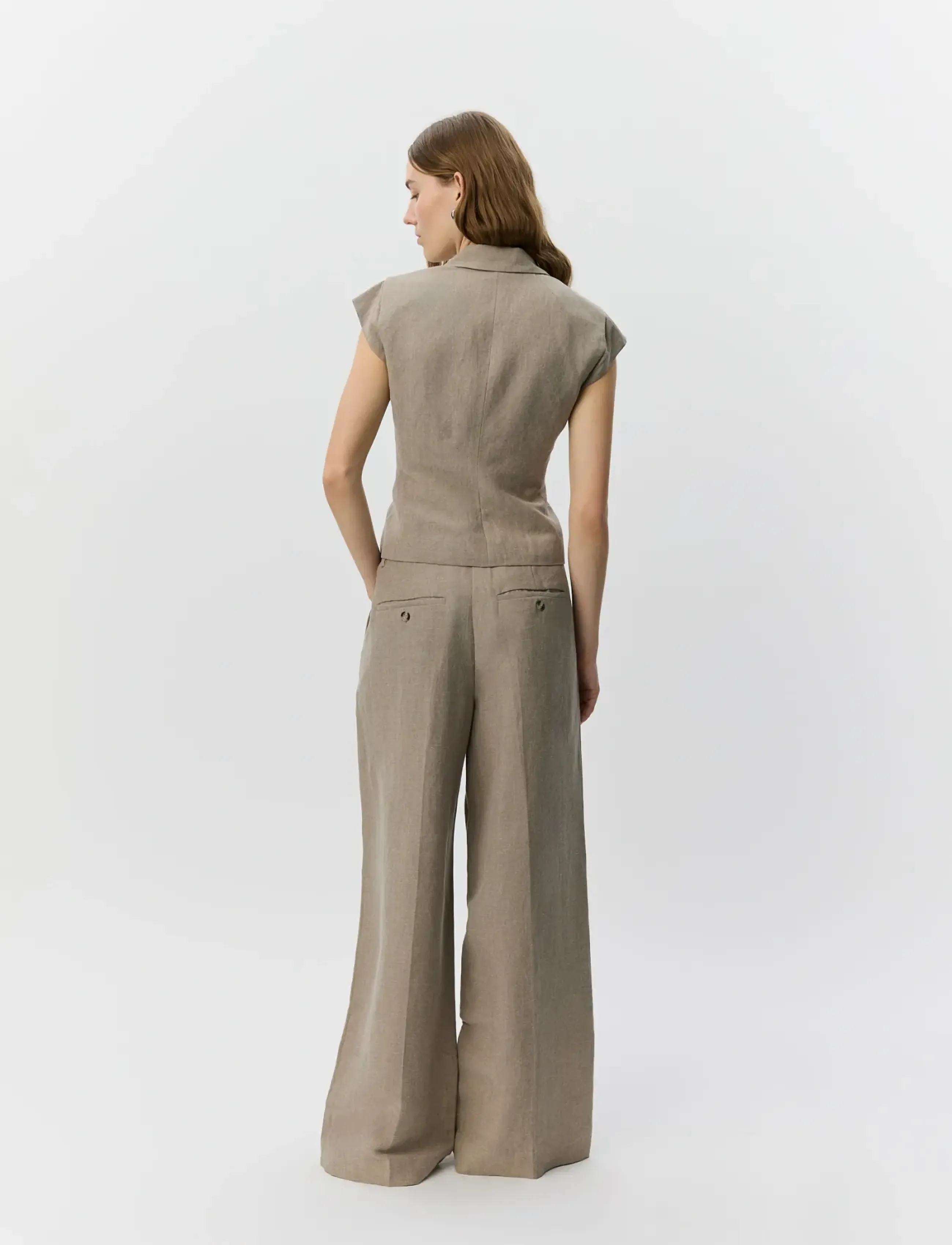 Sofie Schnoor Izrasw Linen Mix Trousers linnebyxor dam – bild 3