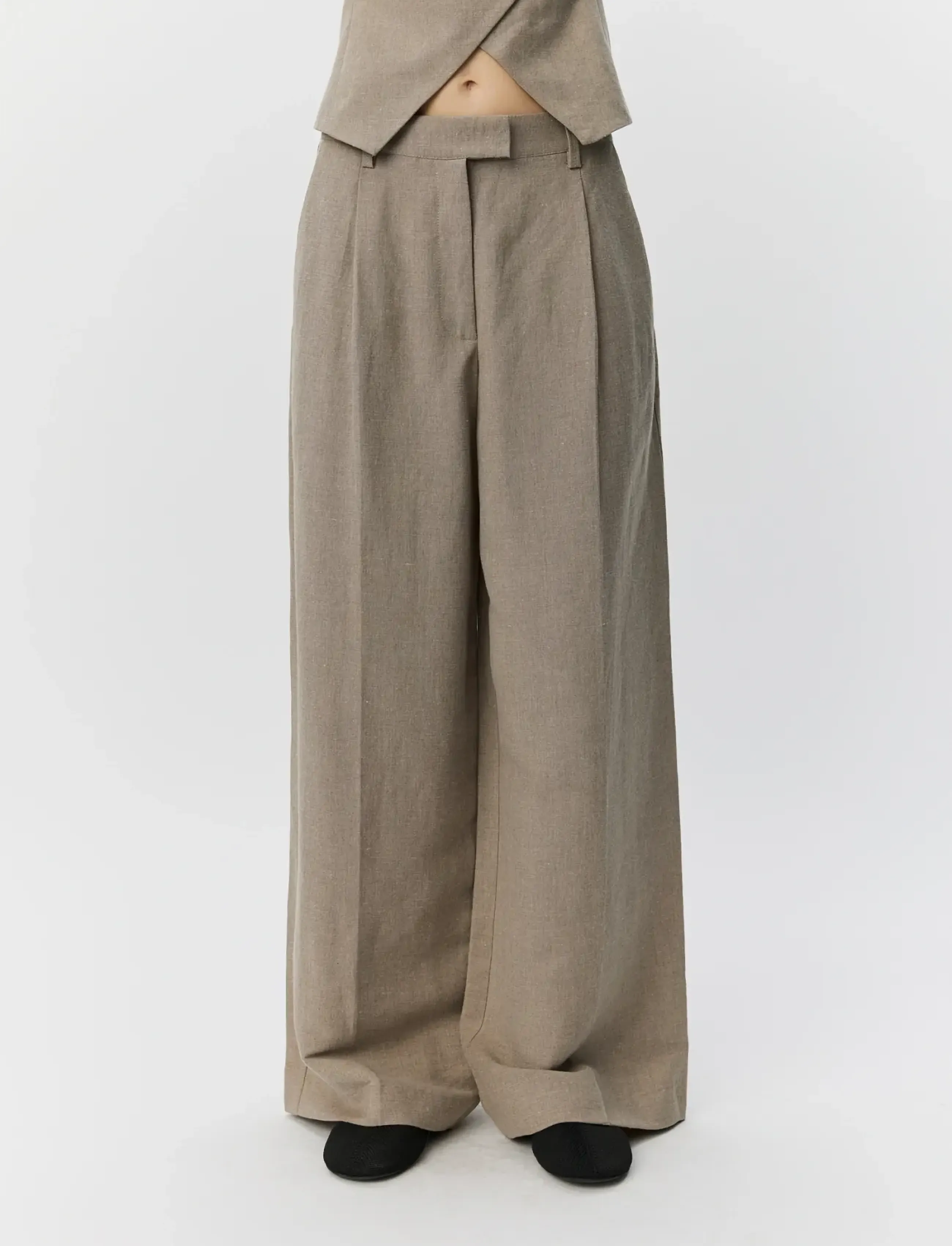 Sofie Schnoor Izrasw Linen Mix Trousers linnebyxor dam – bild 4
