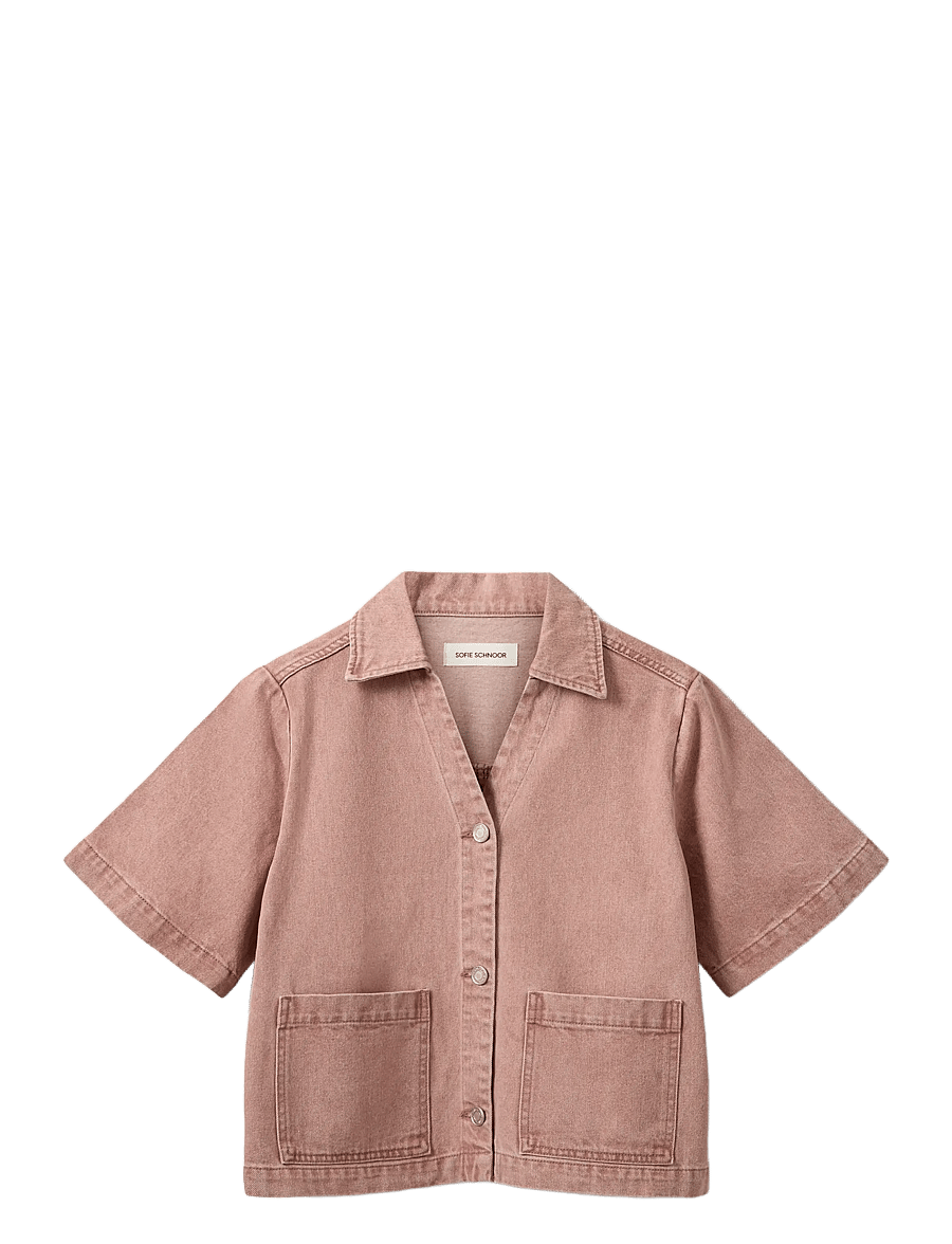 Sofie Schnoor - MANJASW SHORT SLEEVE DENIM SHIRT - jeansskjortor - rose denim - 1