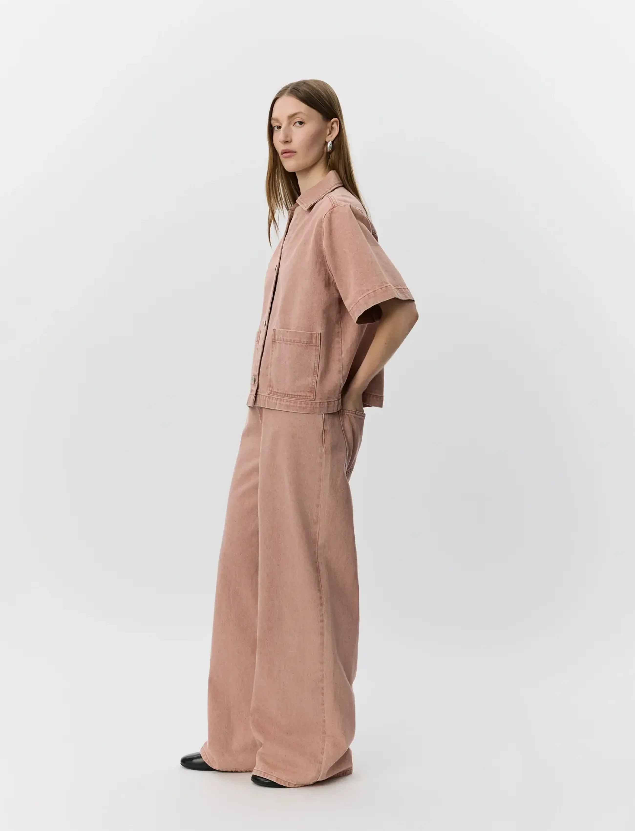 Sofie Schnoor - OZZISW WIDE LEG JEANS - vida jeans - rose denim - 3