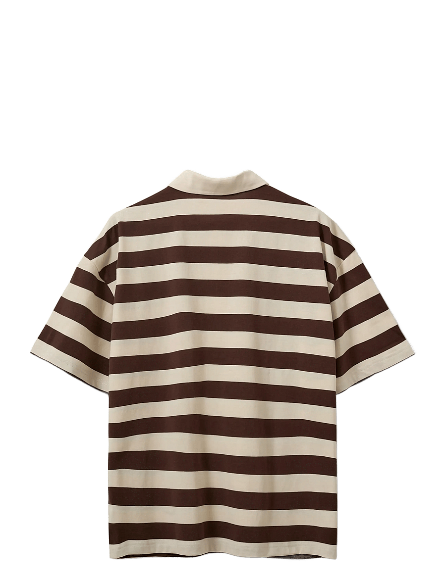 Sofie Schnoor - PILSW OVERSIZE STRIPED POLO SHIRT - poloshirts - off white striped - 2