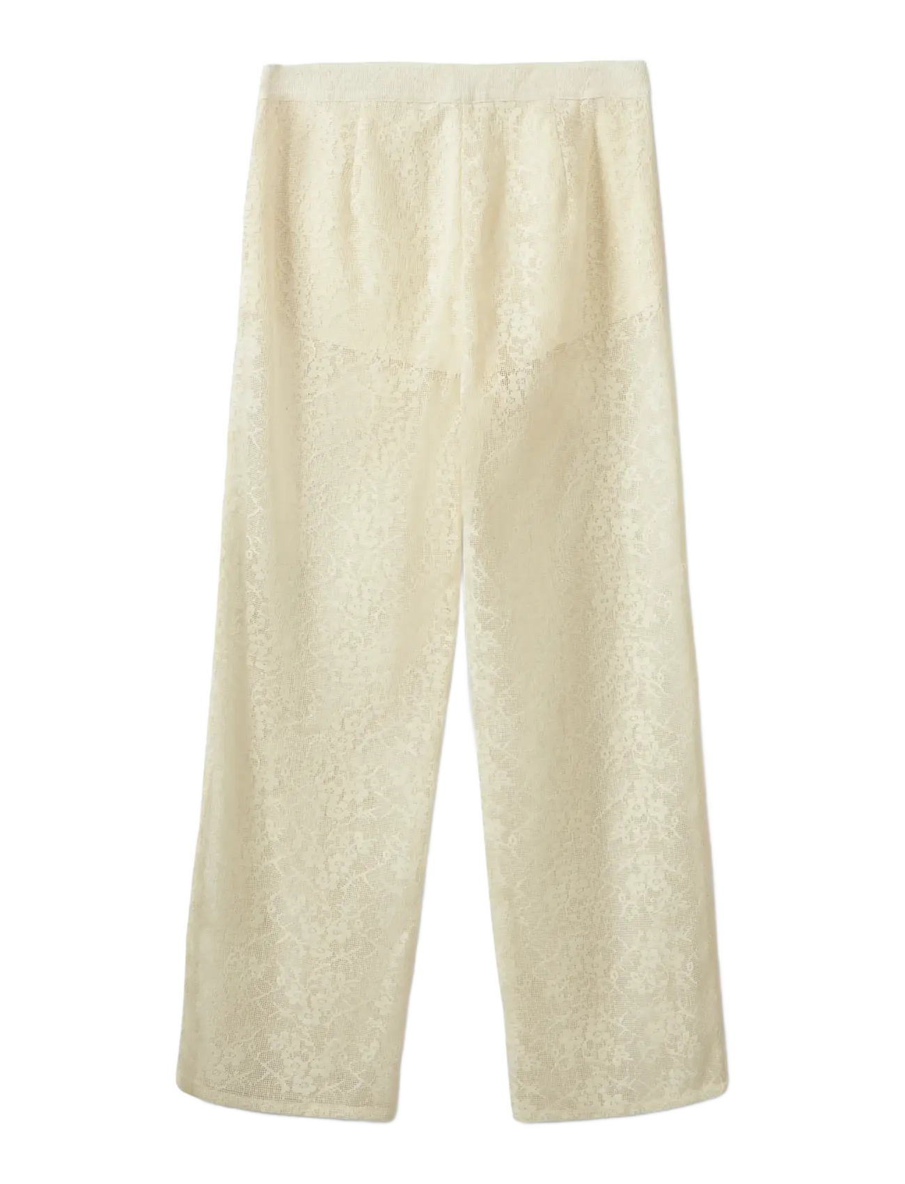 Sofie Schnoor - IVYSW CROCHET LACE TROUSERS - bukser med brede ben - cream white - 2