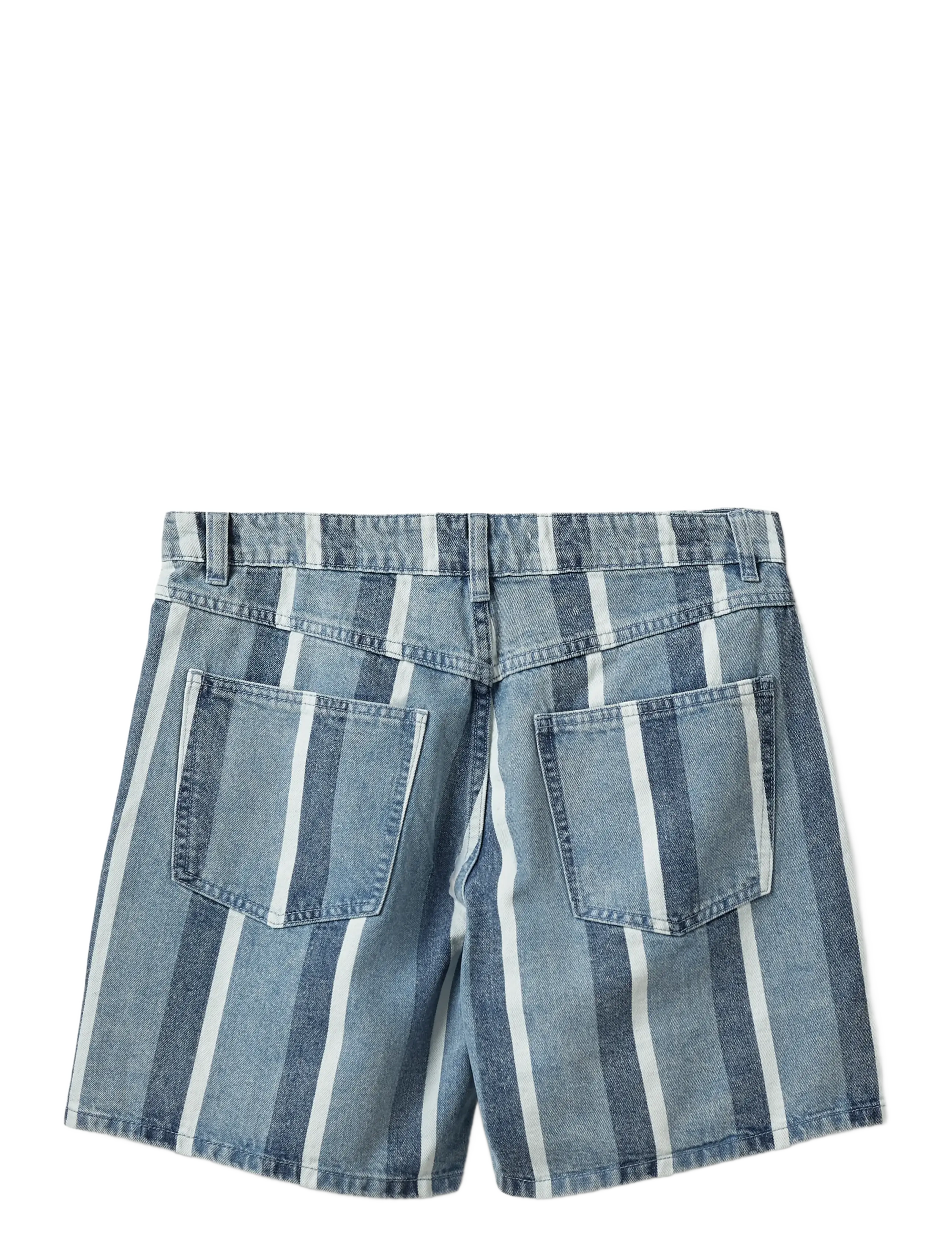 Sofie Schnoor - OZILASW STRIPED DENIM SHORTS - jorts - blue denim stripe - 2