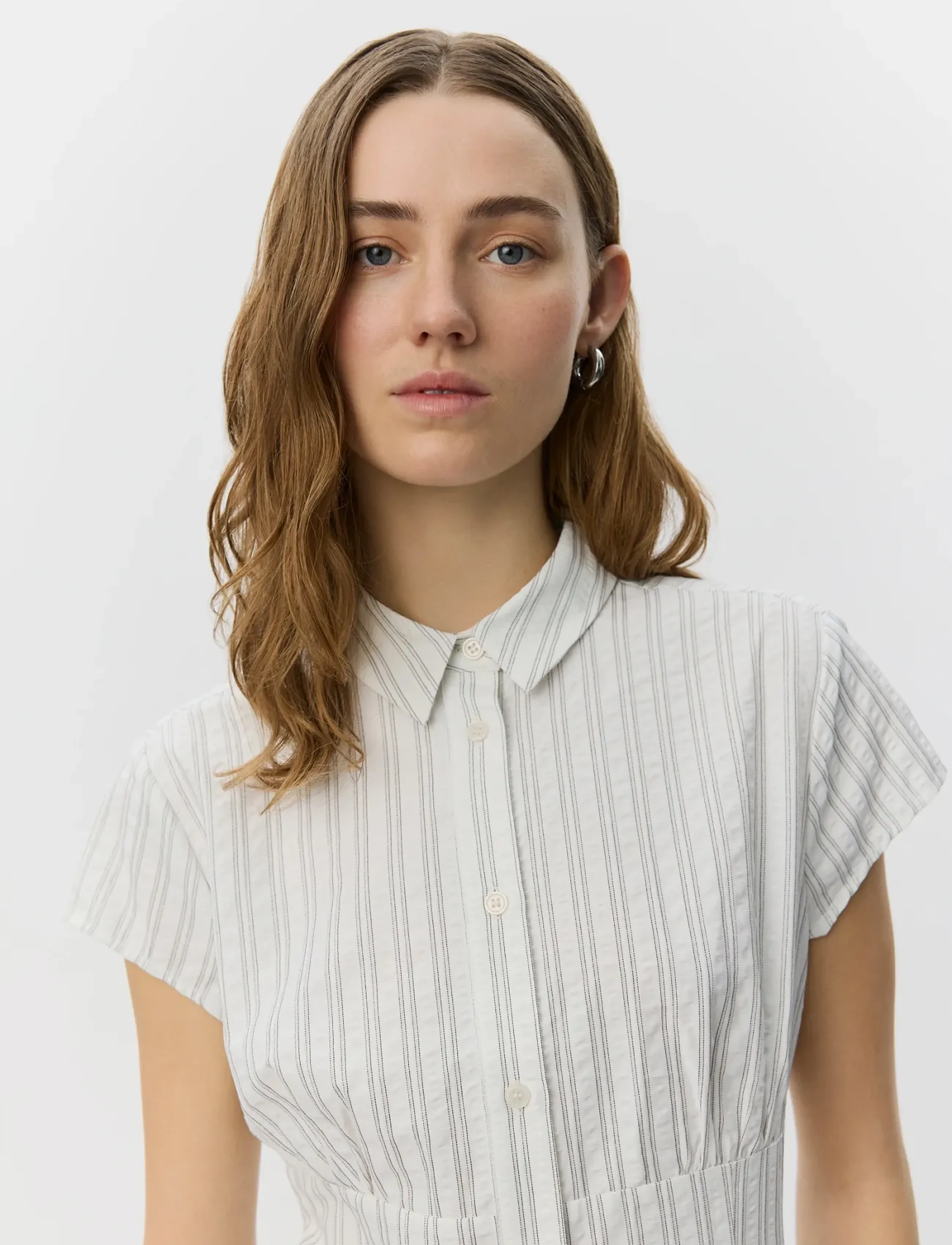 Sofie Schnoor Lilyansw Striped Slim Fit Shirt skjortor dam – bild 5