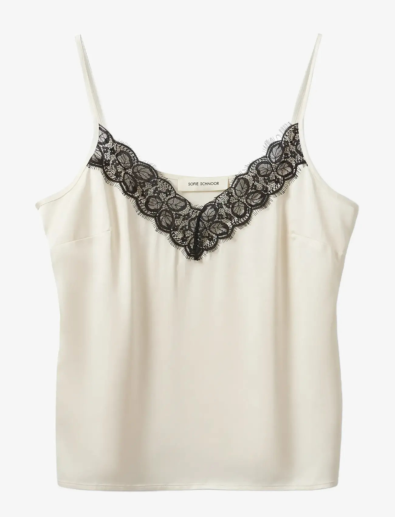 Sofie Schnoor - AGGIESW SLIP TOP - sleeveless tops - cream white - 1