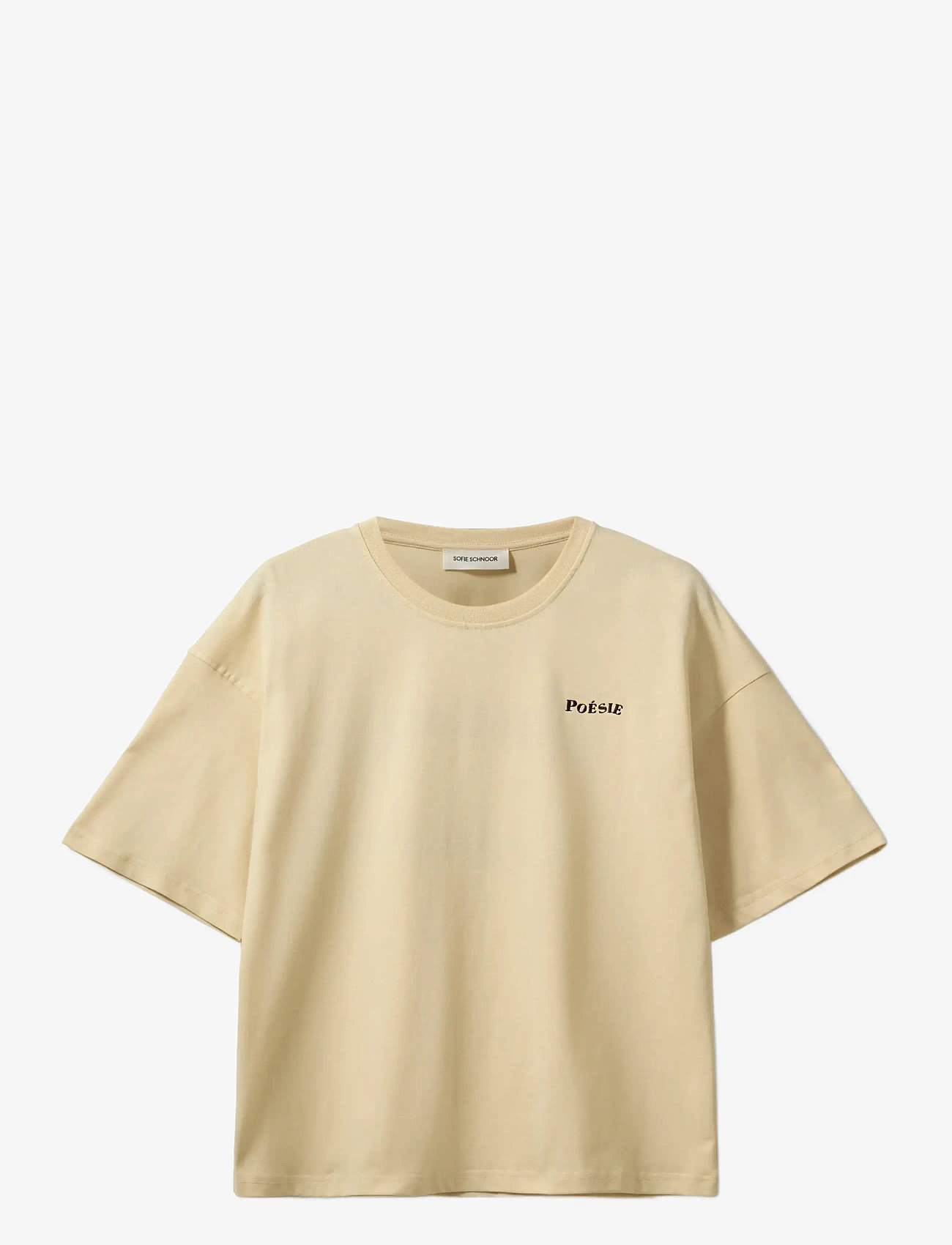 Sofie Schnoor - VERASW BOXY T-SHIRT - t-shirts - creme yellow - 1