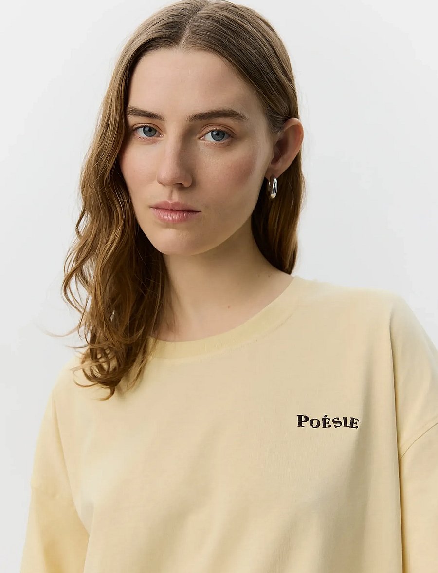 Sofie Schnoor - VERASW BOXY T-SHIRT - t-shirts - creme yellow - 5