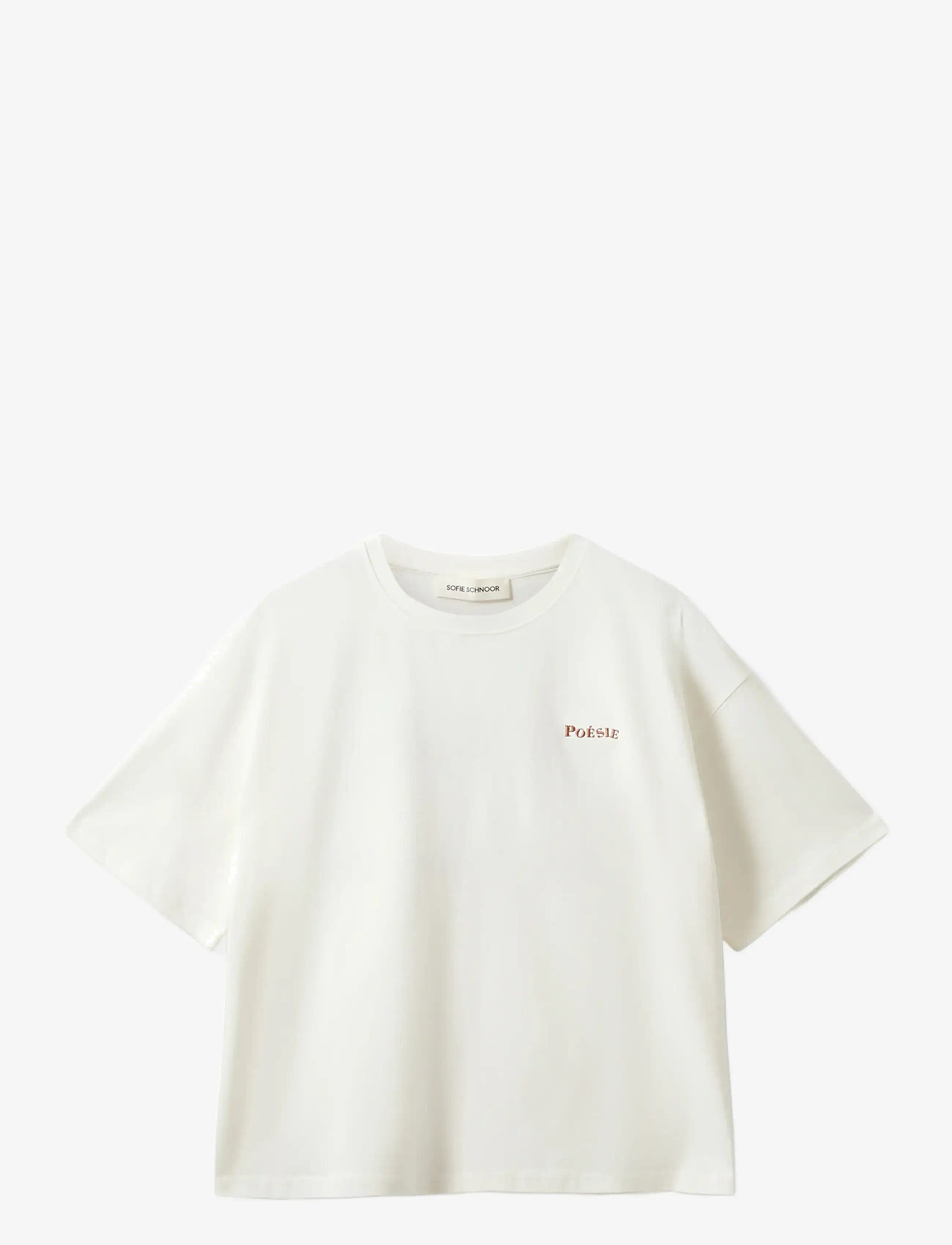 Sofie Schnoor - VERASW BOXY T-SHIRT - t-särgid - white alyssum - 0