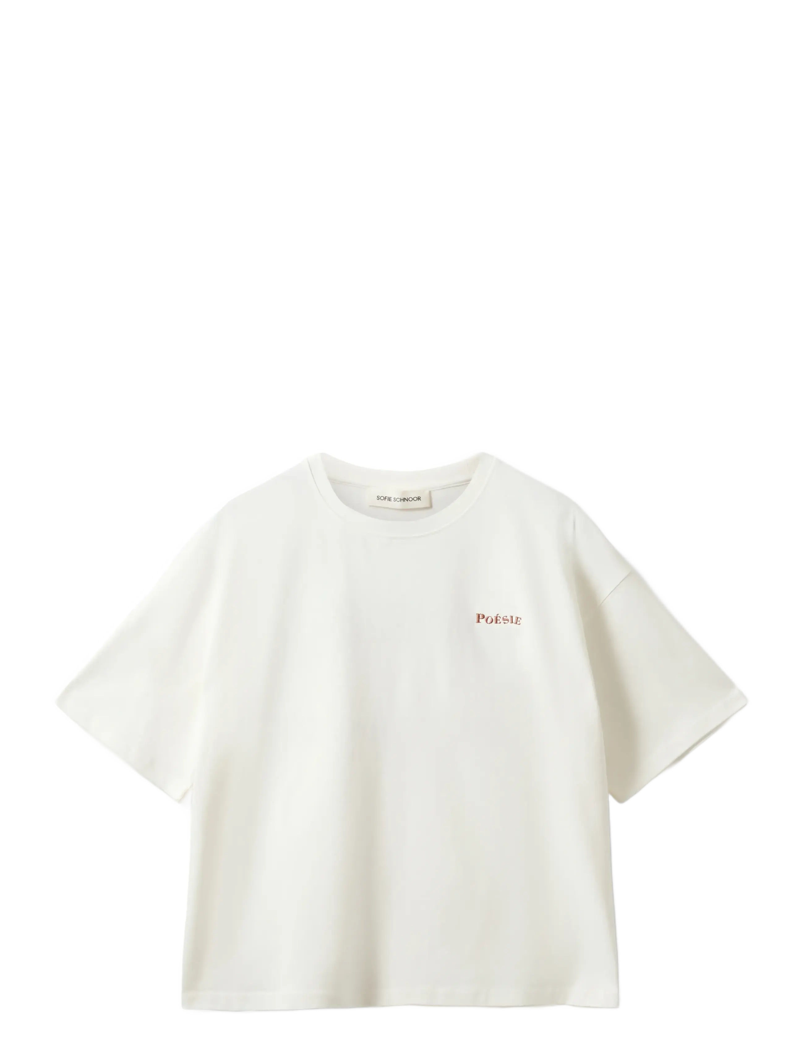 Sofie Schnoor VERASW BOXY T-SHIRT - Drabužiai - WHITE ALYSSUM / cream