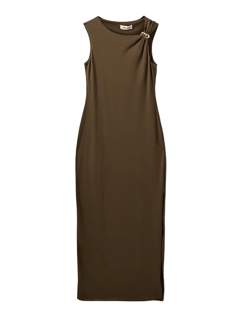 Sofie Schnoor - RAGNISW JERSEY MAXI DRESS - maxikleider - olive brown - 1