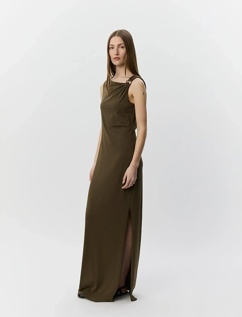 Sofie Schnoor - RAGNISW JERSEY MAXI DRESS - maxikleider - olive brown - 3