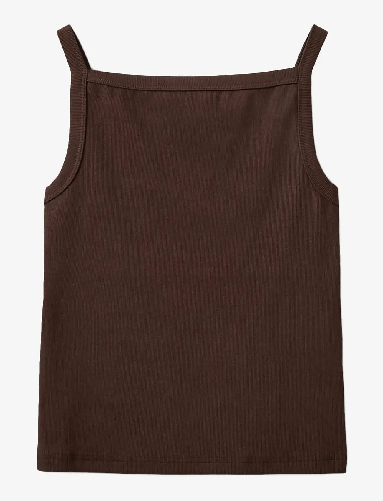 Sofie Schnoor - BREESW RIB TANK TOP - linnen - intense brown - 1